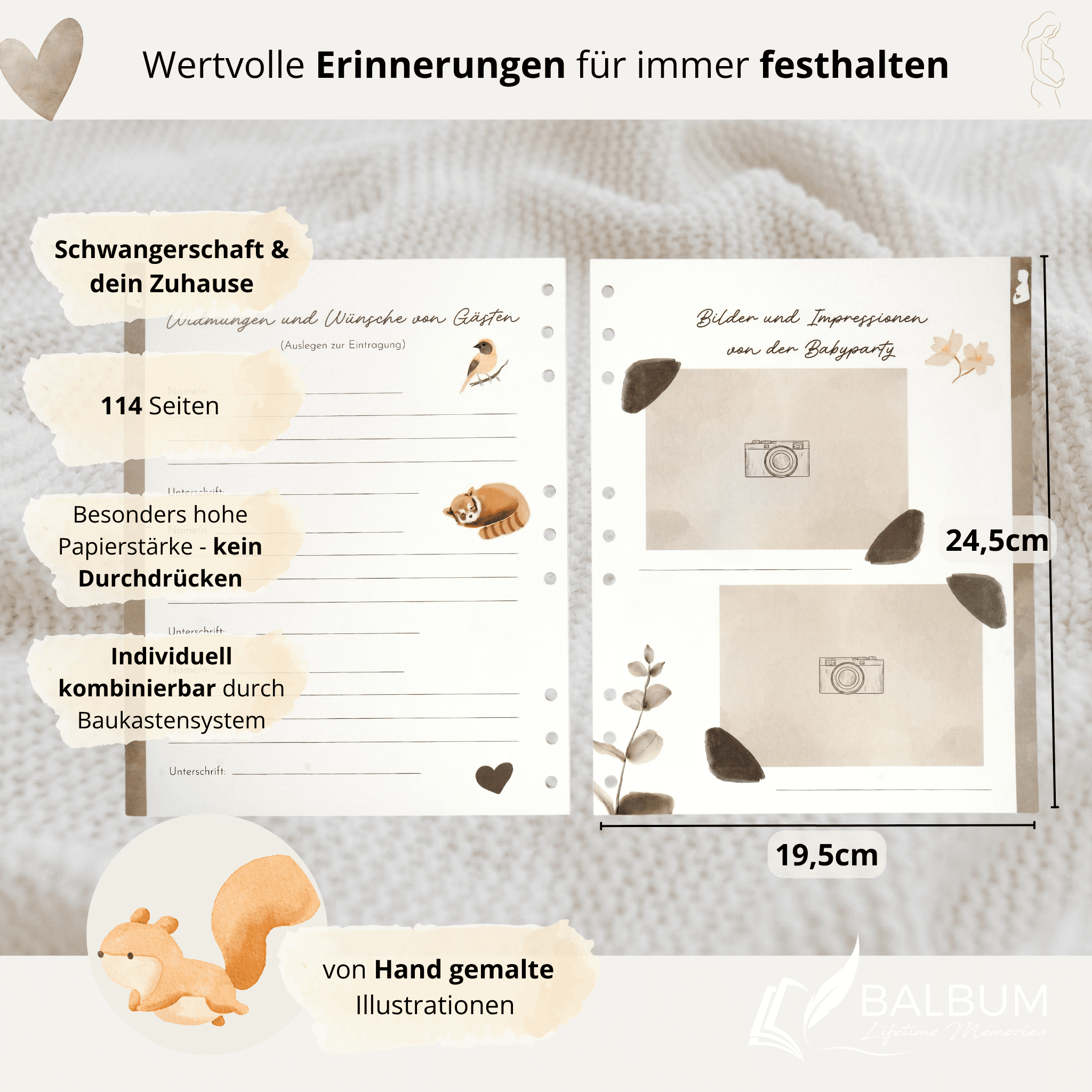 Schwangerschaft - Warten auf dich & Familienglück (Natur)