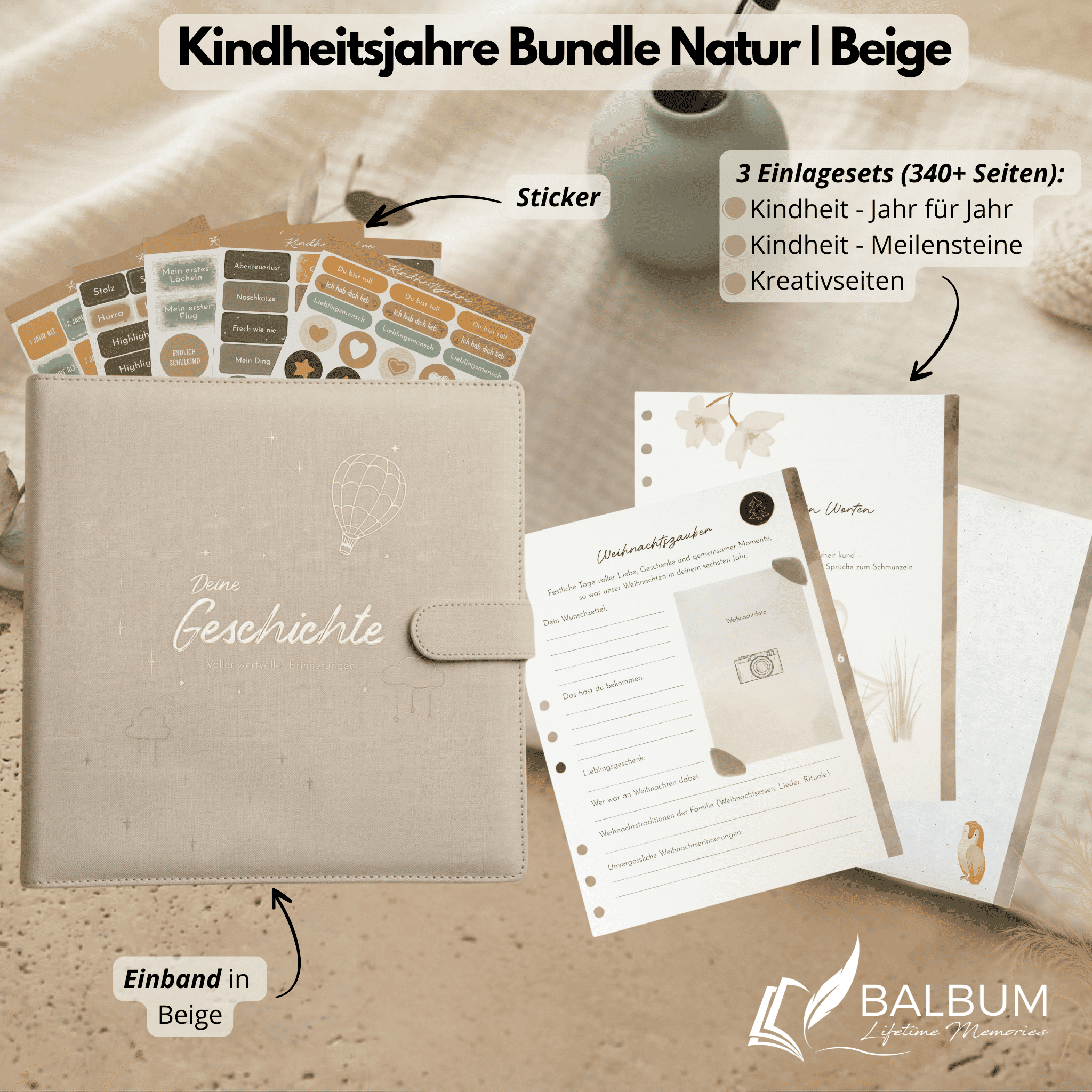 Kindheitsjahre Bundle – Natur | Einband Beige