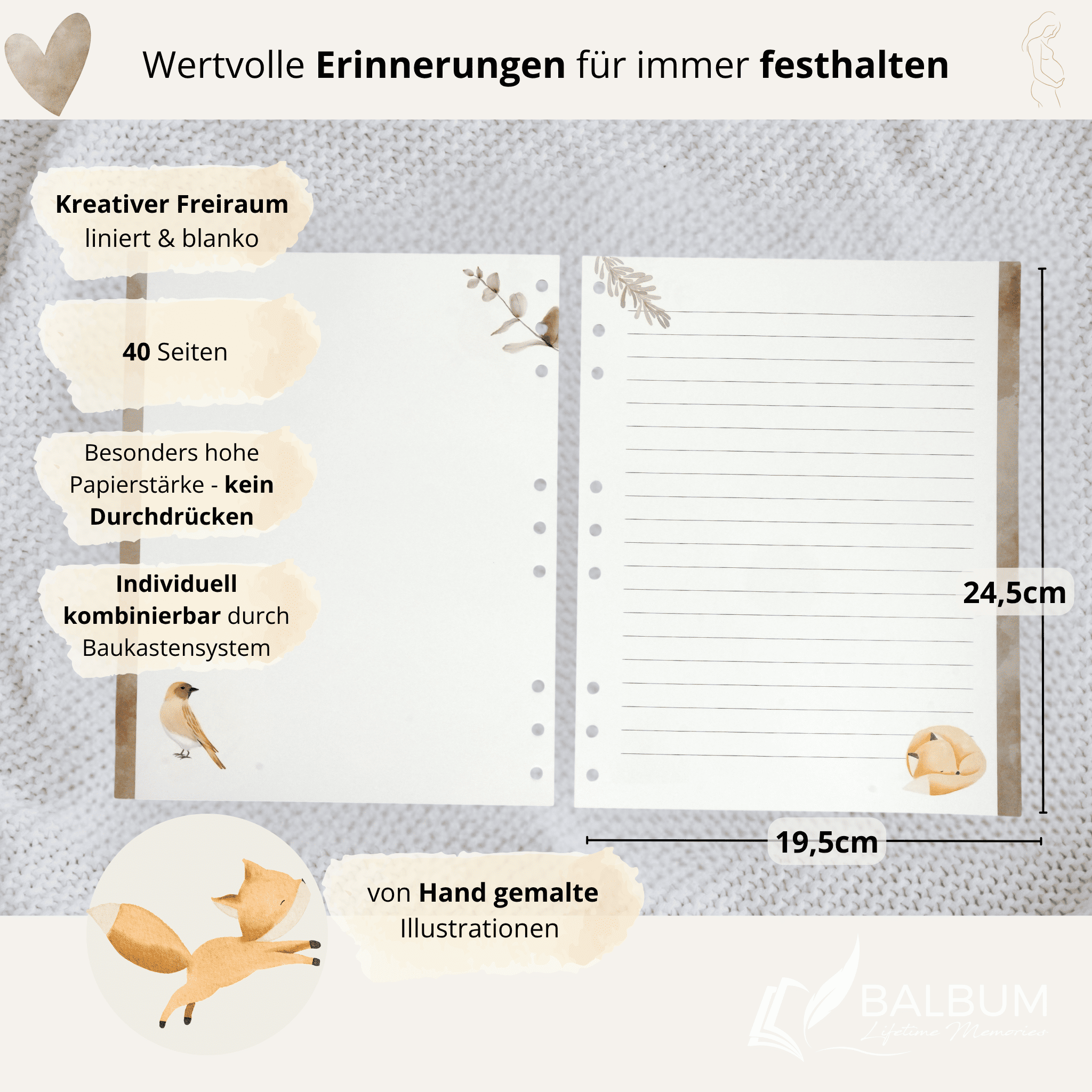 Kreativseiten – Freiraum für Erinnerungen (Natur)