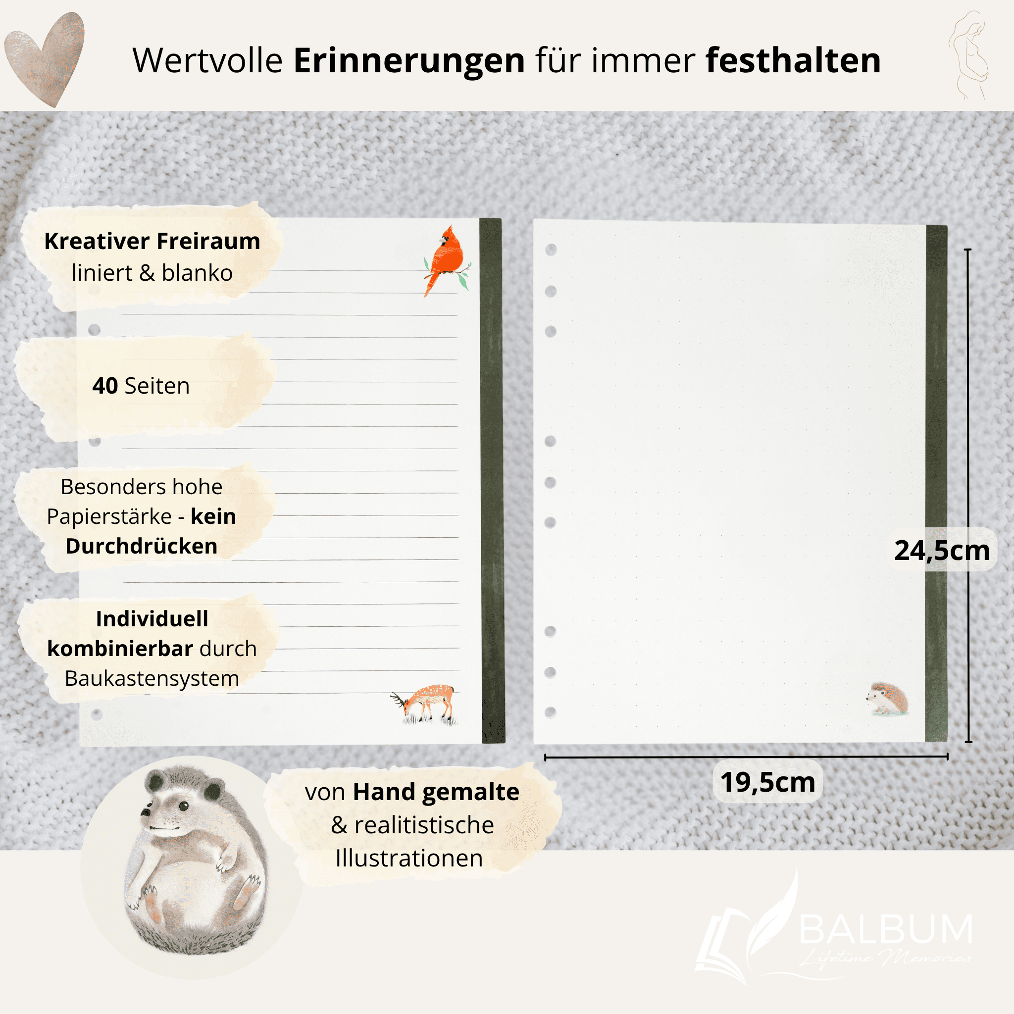 Kreativseiten – Freiraum für Erinnerungen (Wald)