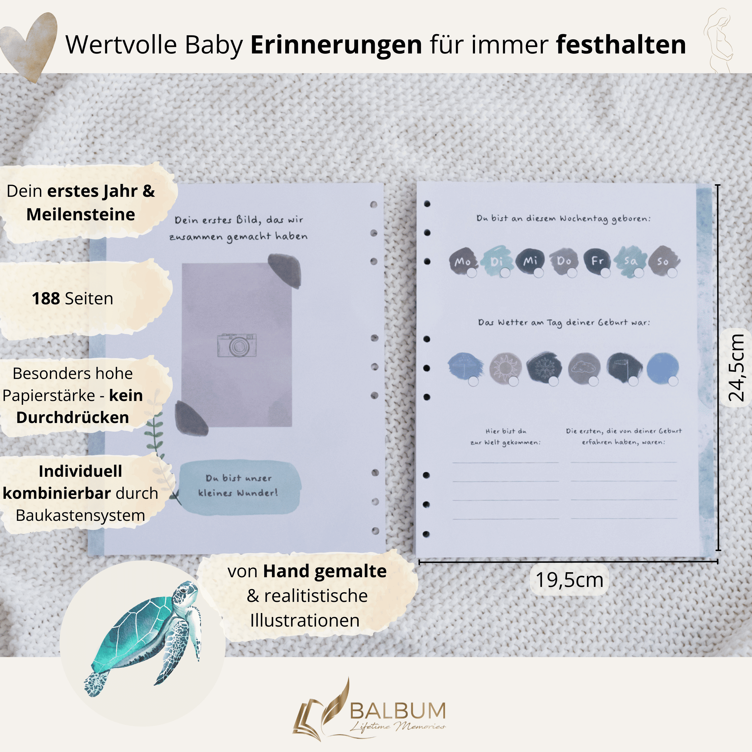 Dein erstes Jahr – Monat für Monat (Meer)