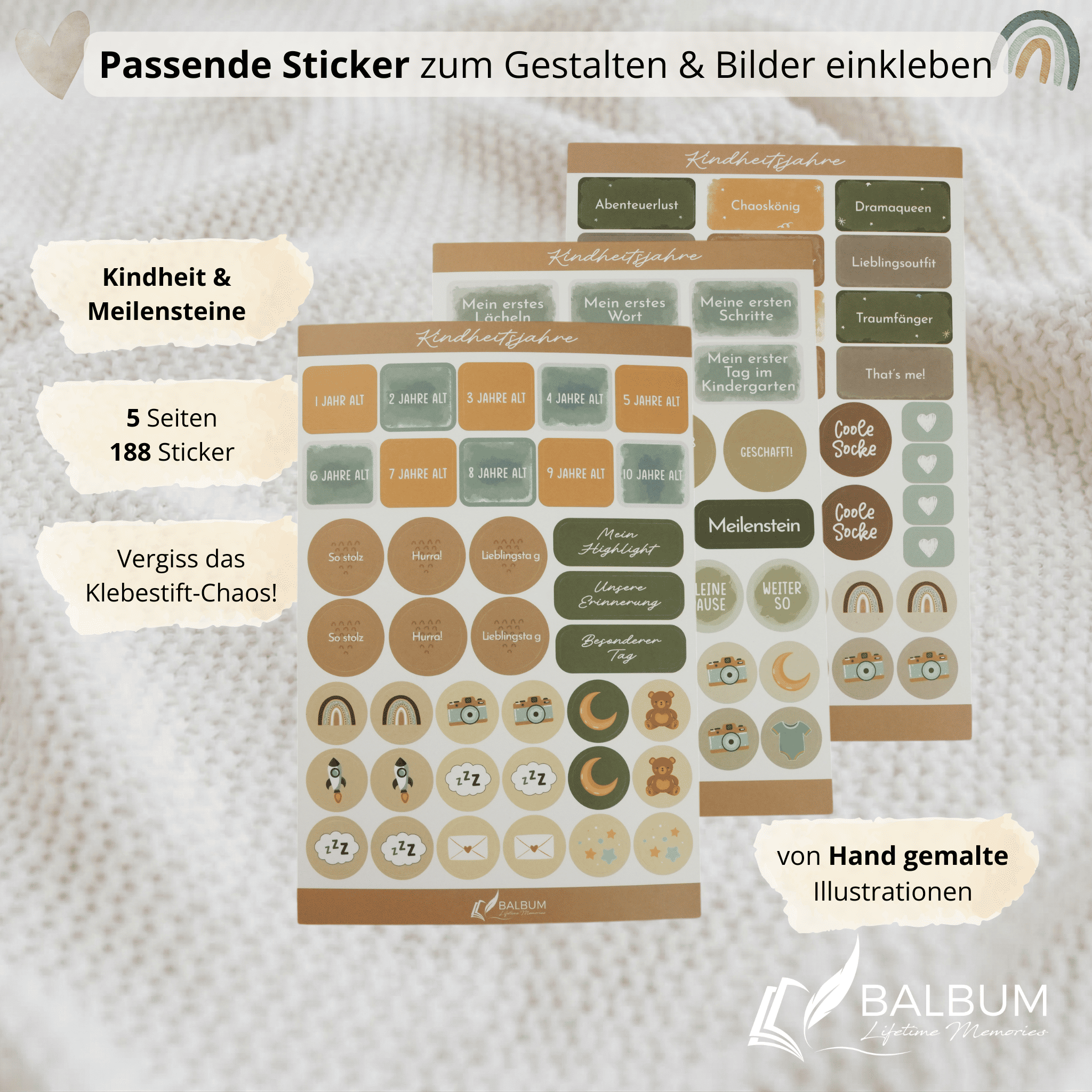 Stickerset – Kindheitsjahre