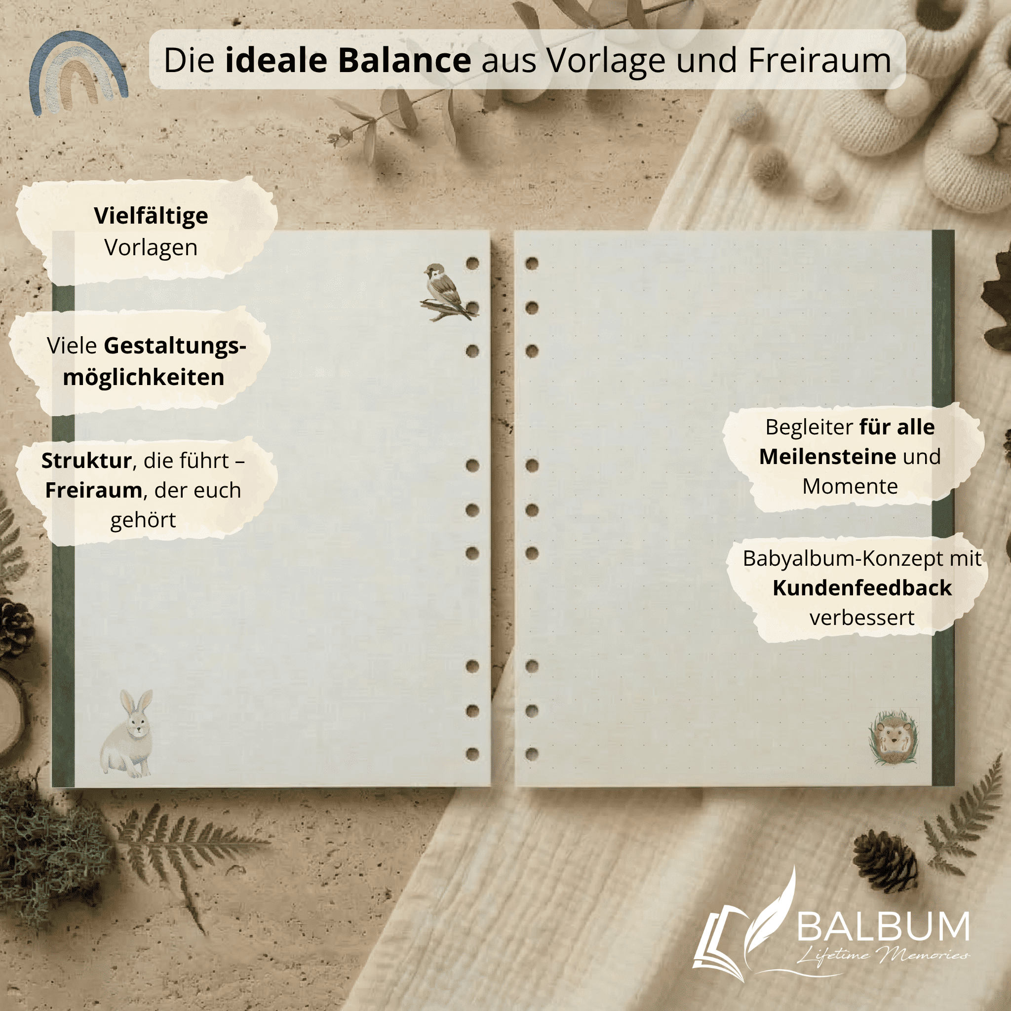 Kreativseiten – Freiraum für Erinnerungen (Wald)