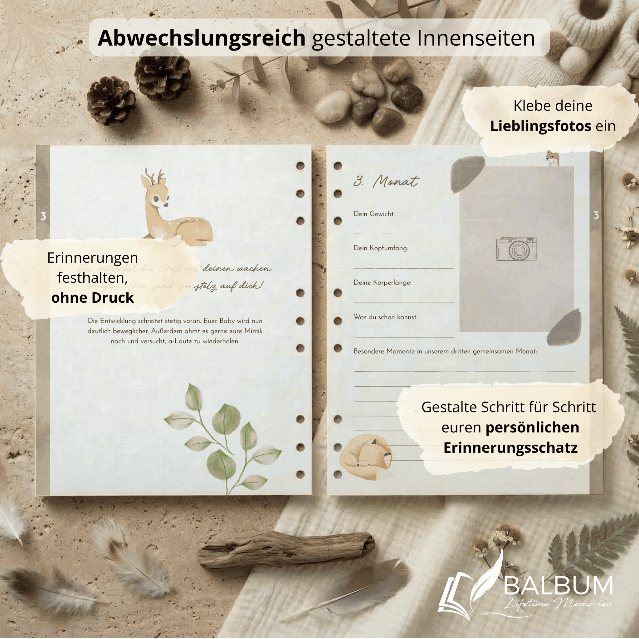 Dein erstes Jahr – Monat für Monat (Natur)