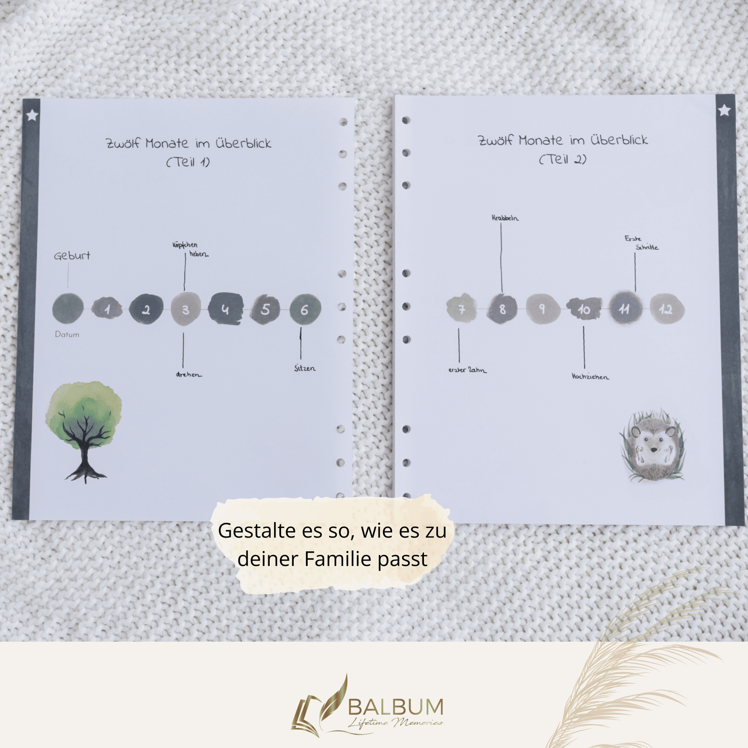 Dein erstes Jahr – Monat für Monat (Wald)