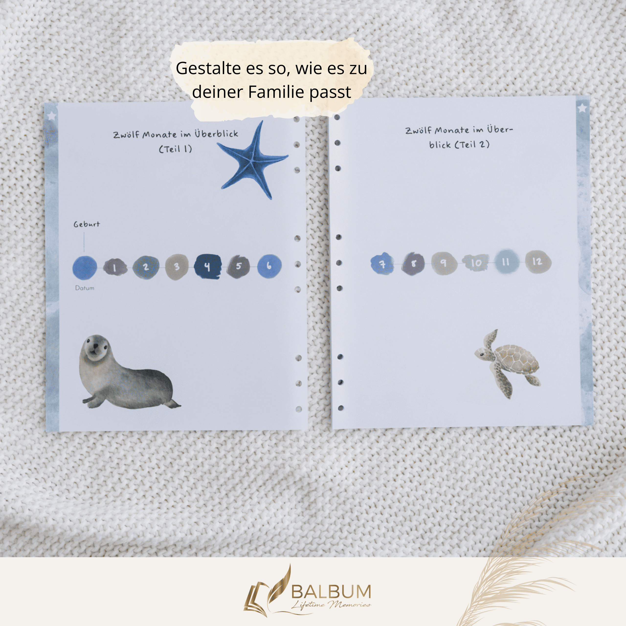 Dein erstes Jahr – Monat für Monat (Meer)