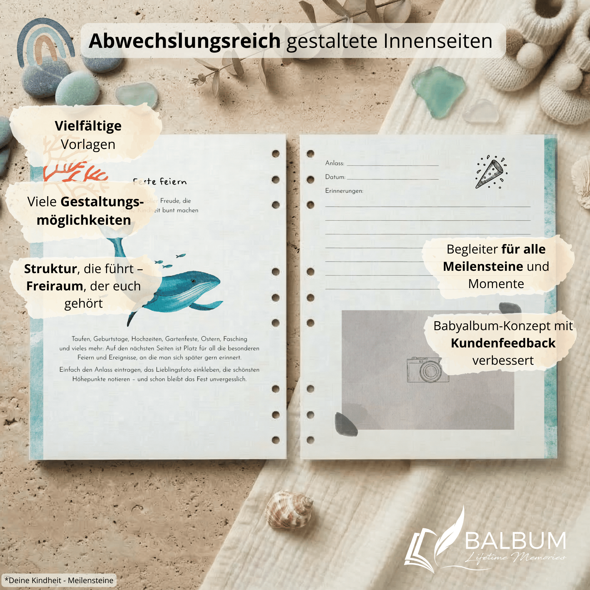 Kindheitsjahre Bundle – Meer | Einband Hellblau