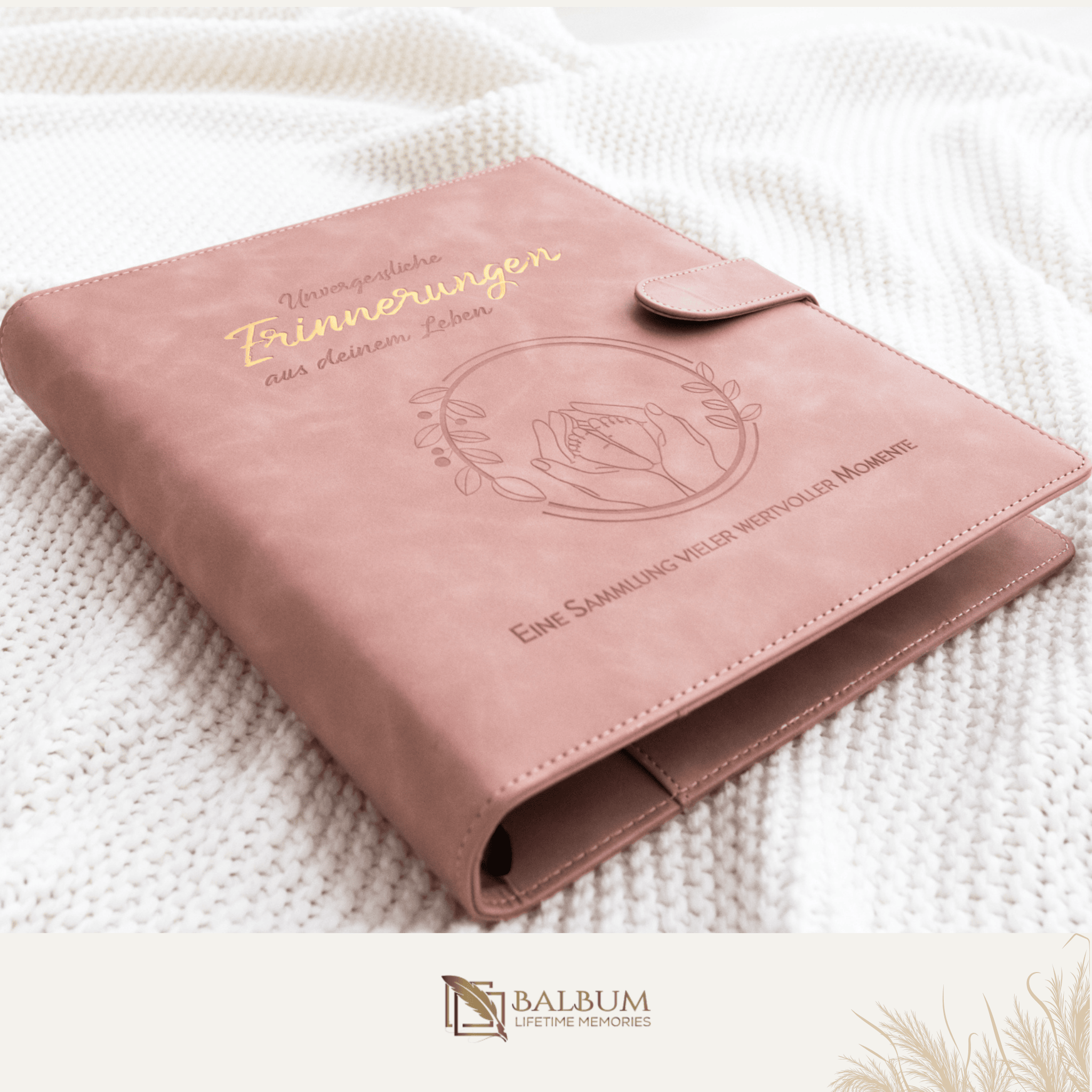 Ringbinder (Altrosa) inkl. Geschenkbox