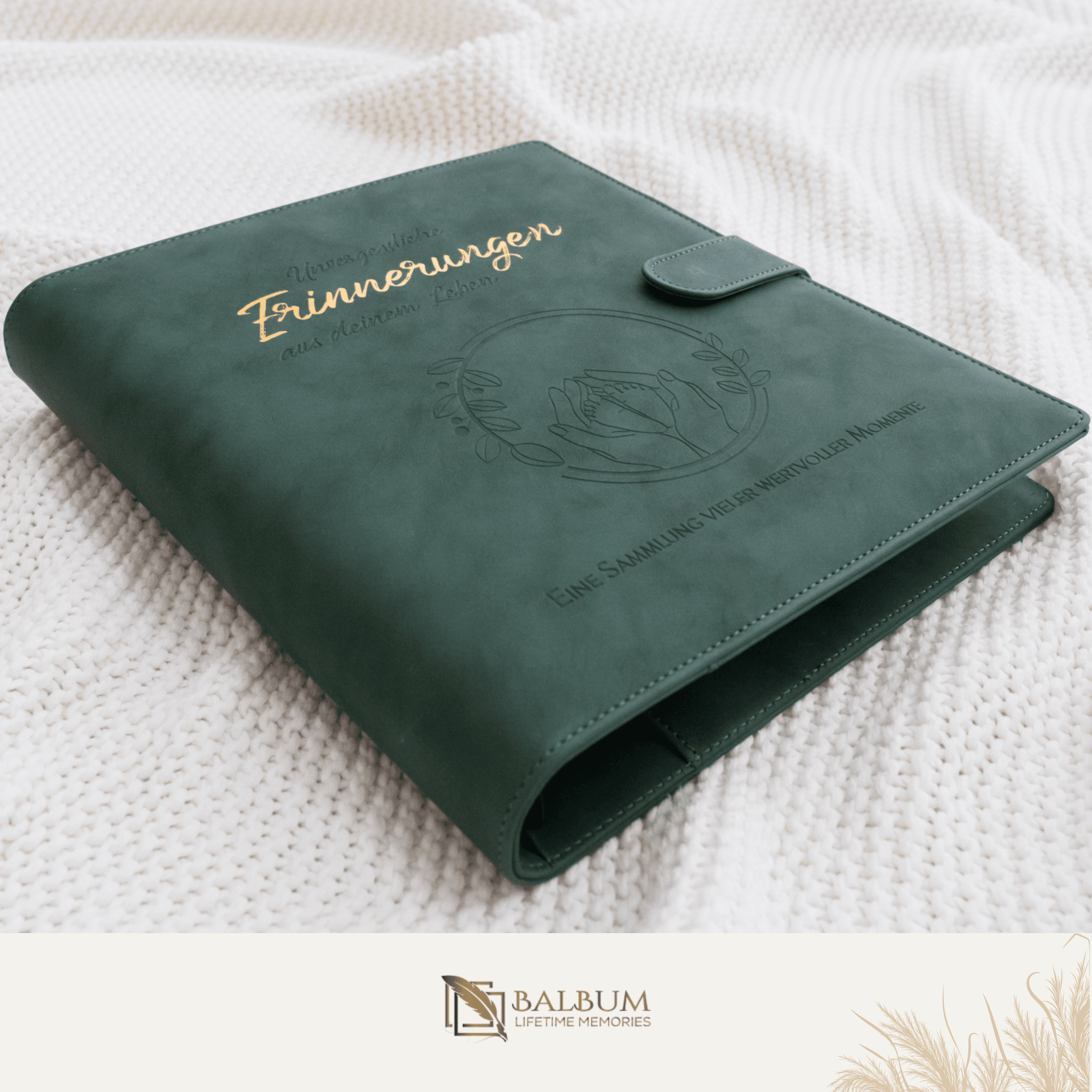 Ringbinder (Dunkelgrün) inkl. Geschenkbox