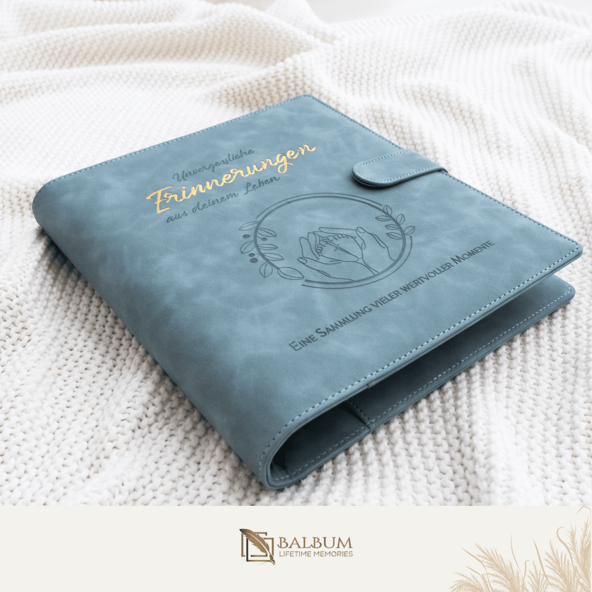 Ringbinder (Hellblau) inkl. Geschenkbox