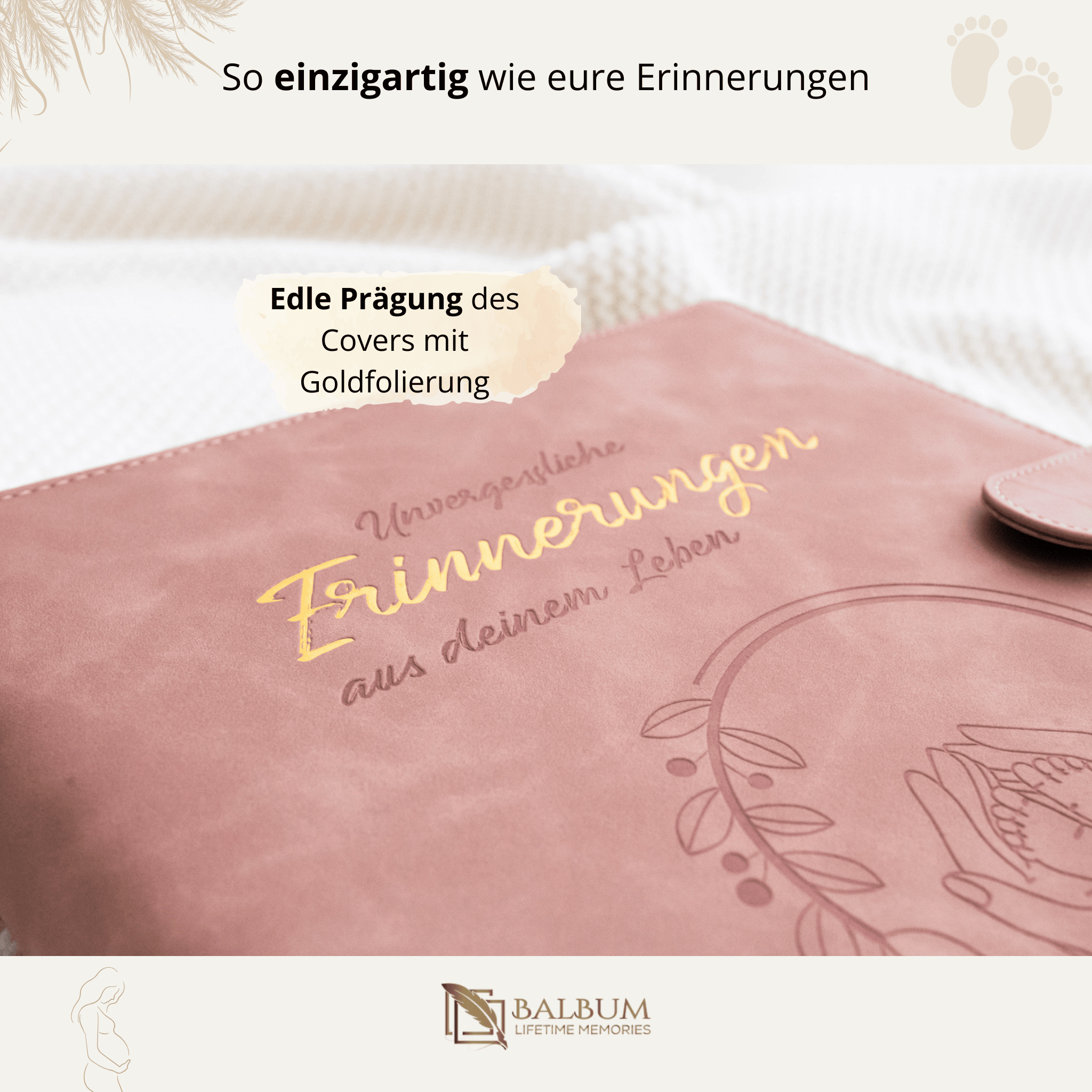 Ringbinder (Altrosa) inkl. Geschenkbox