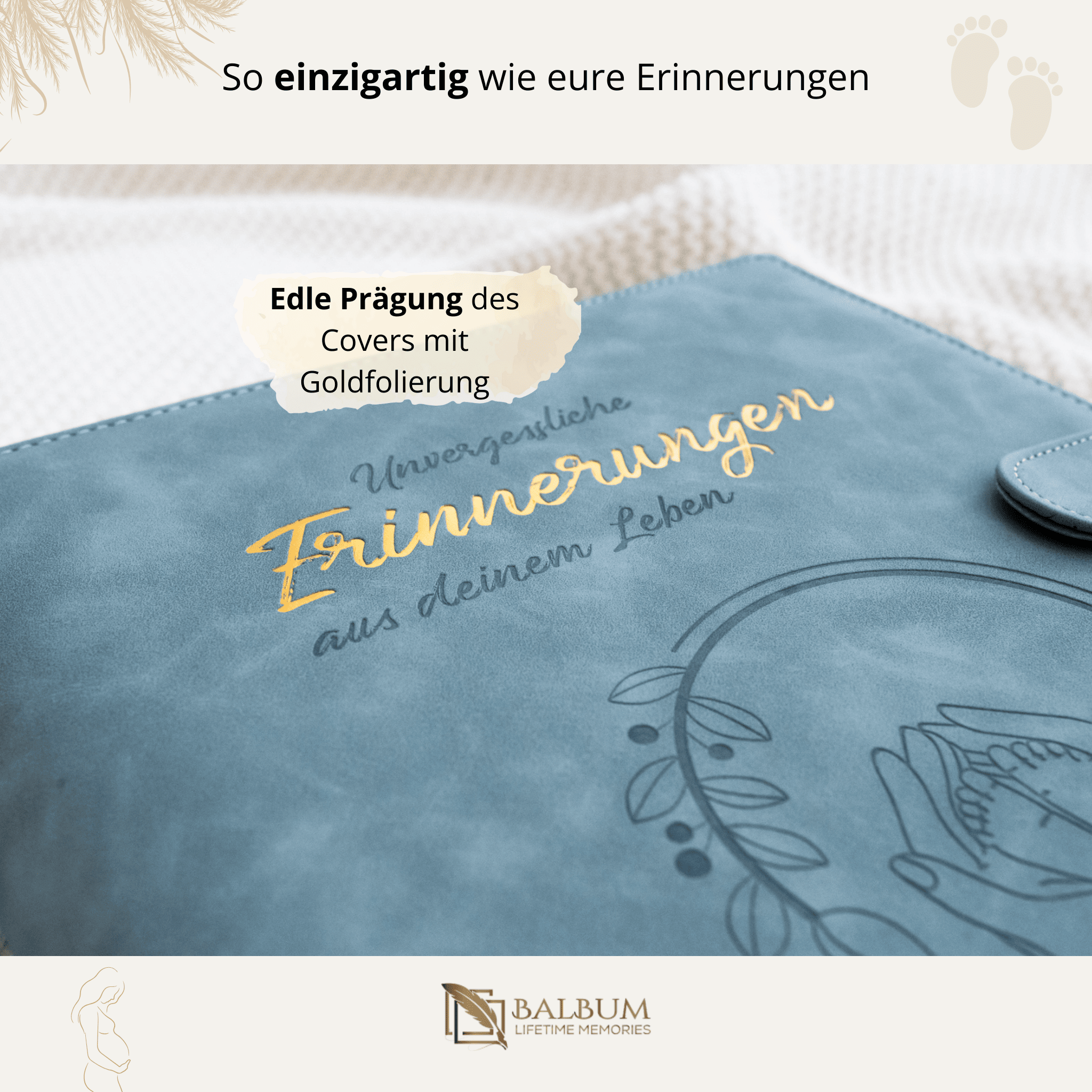 Ringbinder (Hellblau) inkl. Geschenkbox