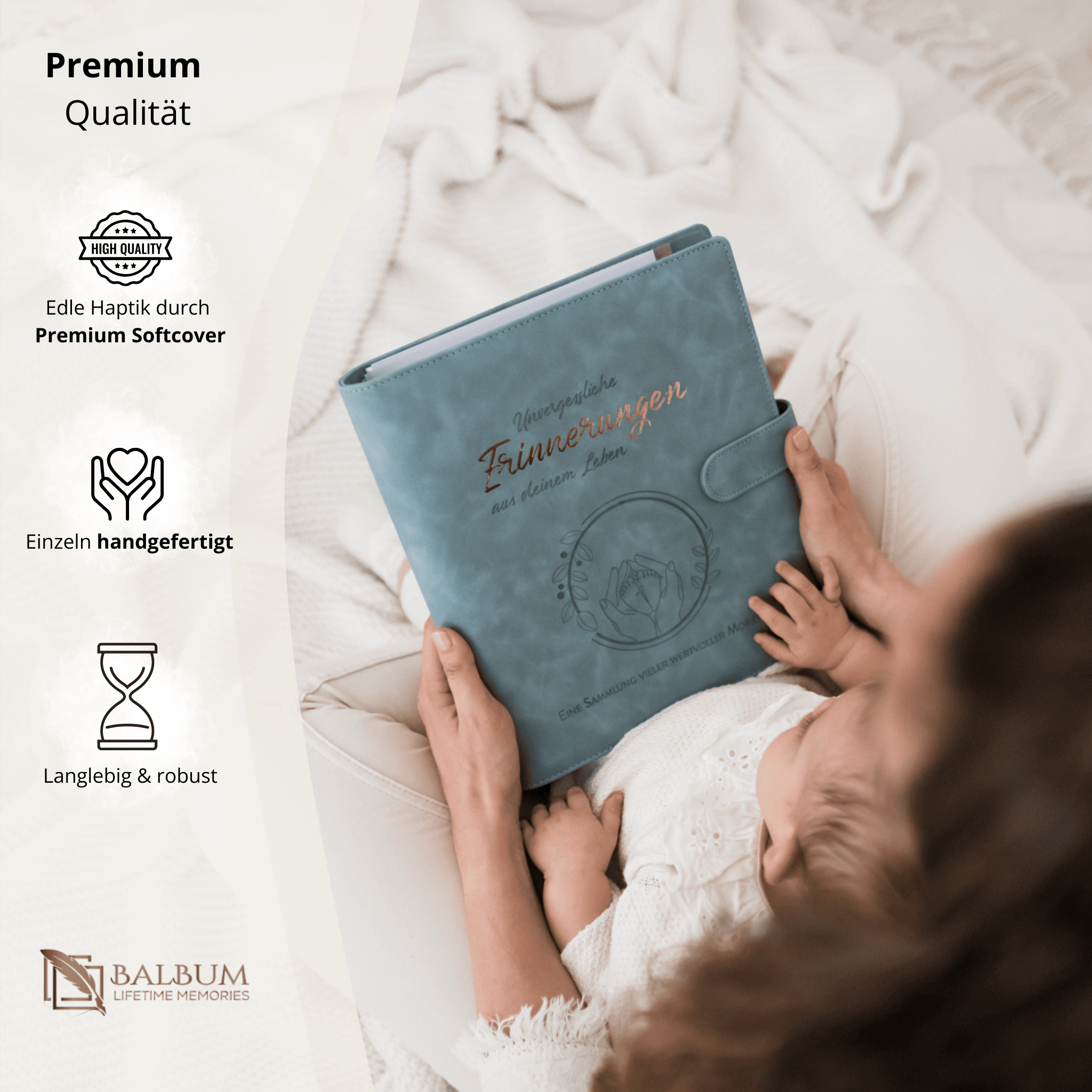 Ringbinder (Hellblau) inkl. Geschenkbox