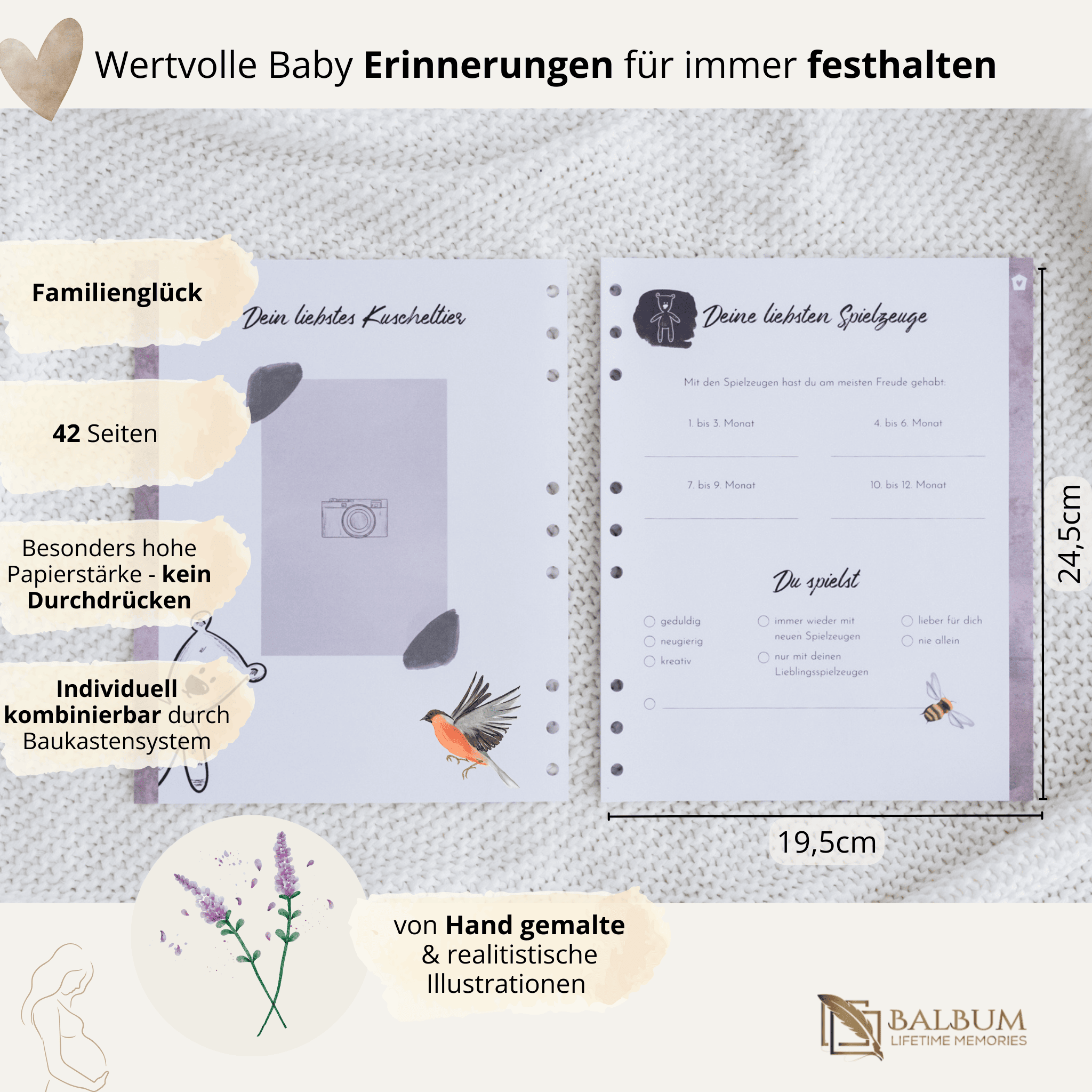 Familienglück mit 42 Seiten (Blumen)