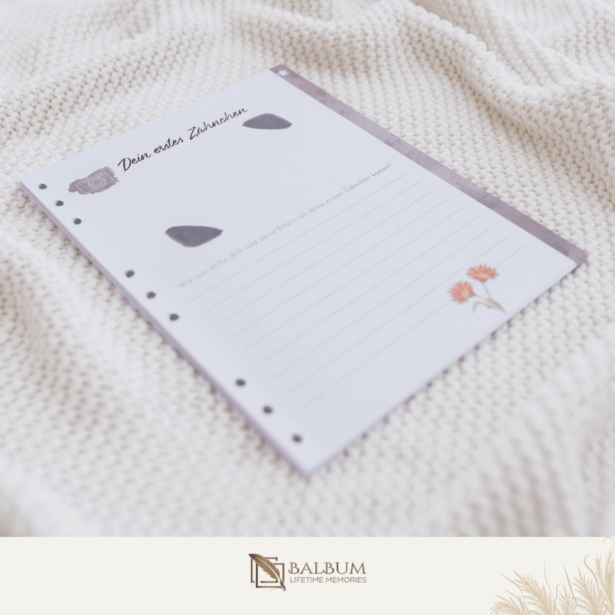 Meilensteine mit 34 Seiten (Blumen)