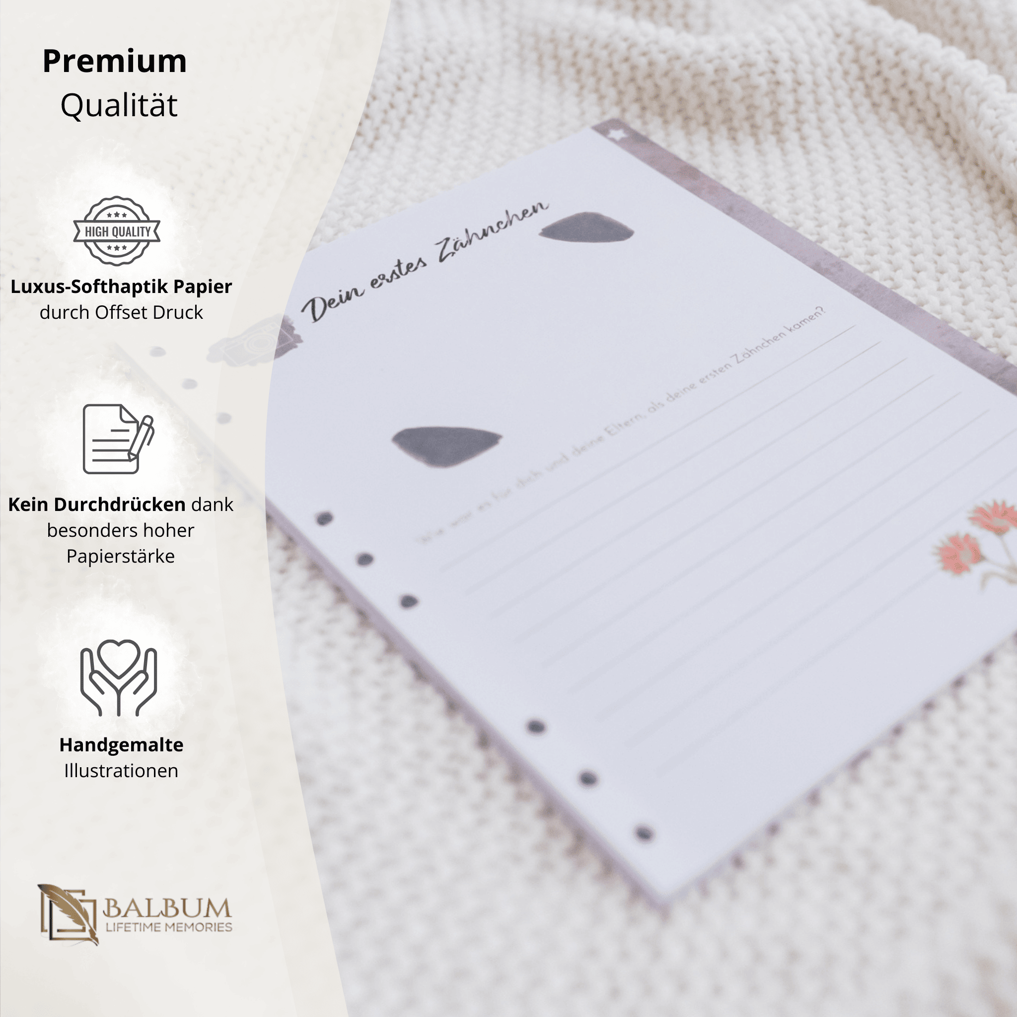 Meilensteine mit 34 Seiten (Blumen)