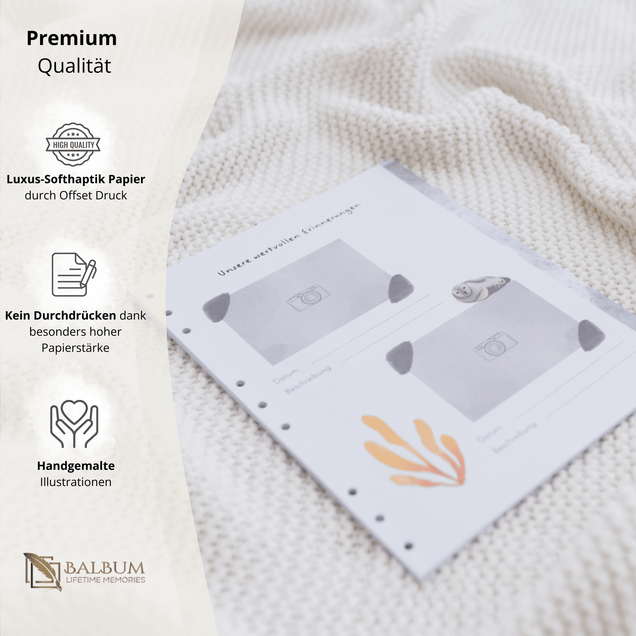 Notizen und Bilder mit 22 Seiten (Meer)