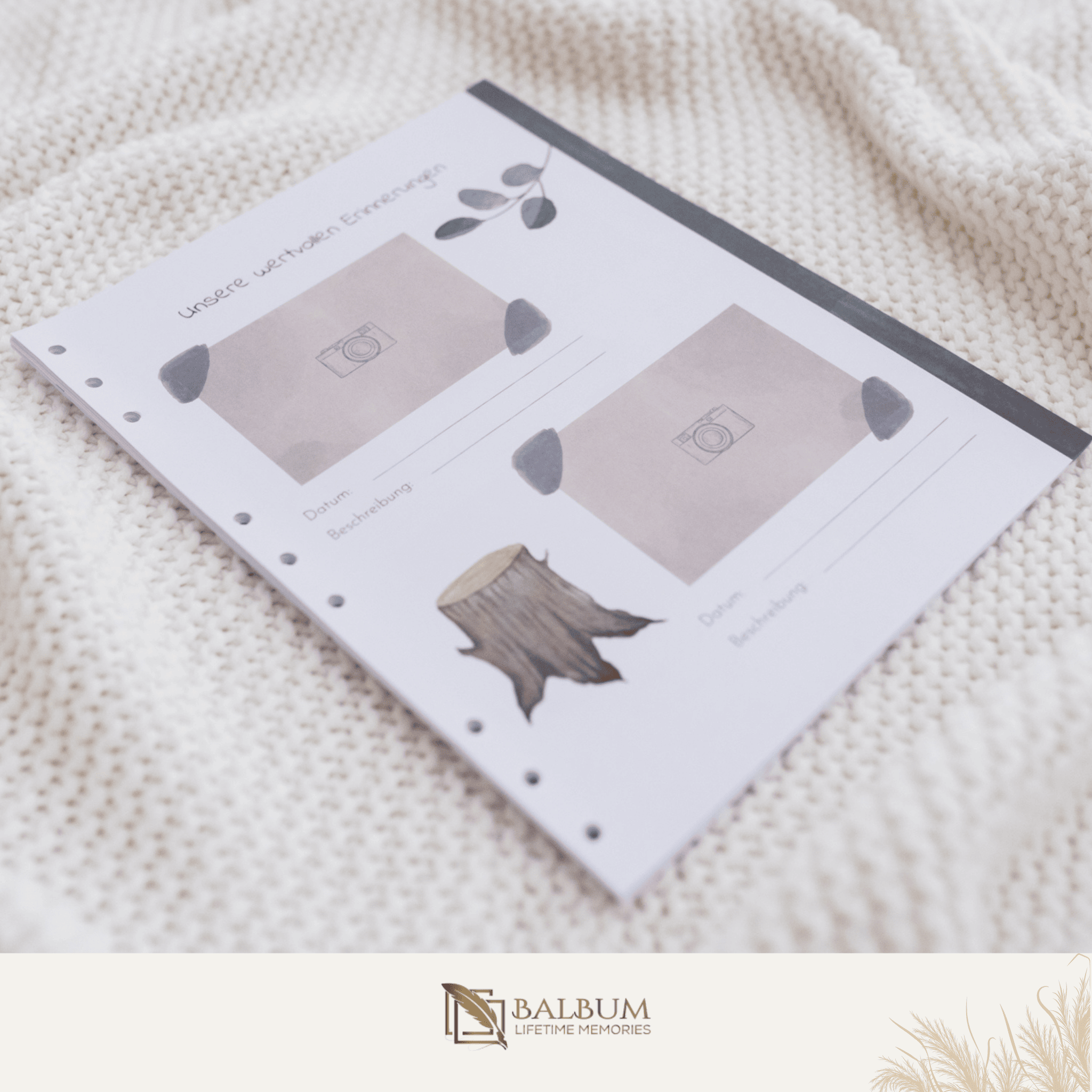 Notizen und Bilder mit 22 Seiten (Wald)