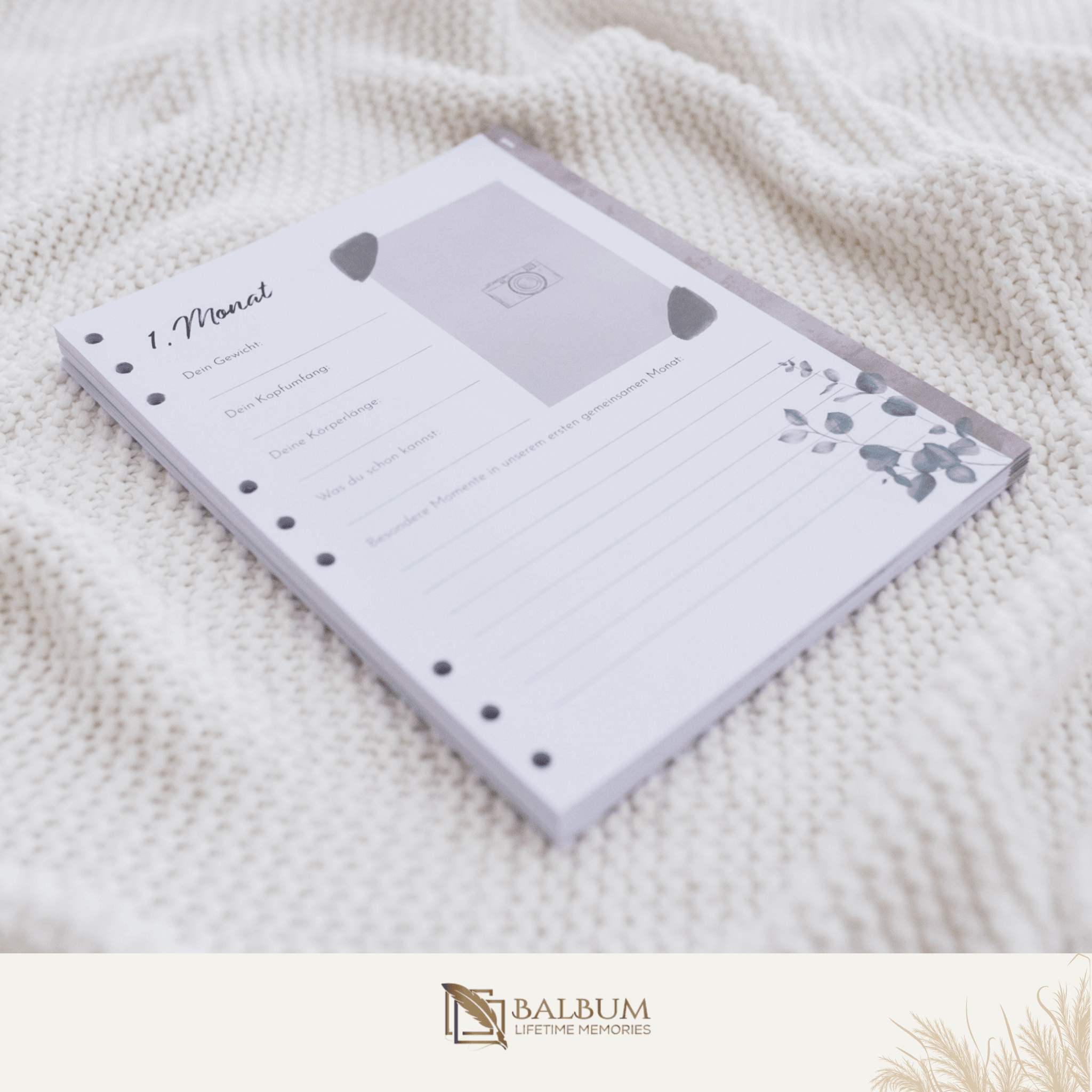 Basis: Unser erstes gemeinsames Jahr mit 156 Seiten (Blumen)