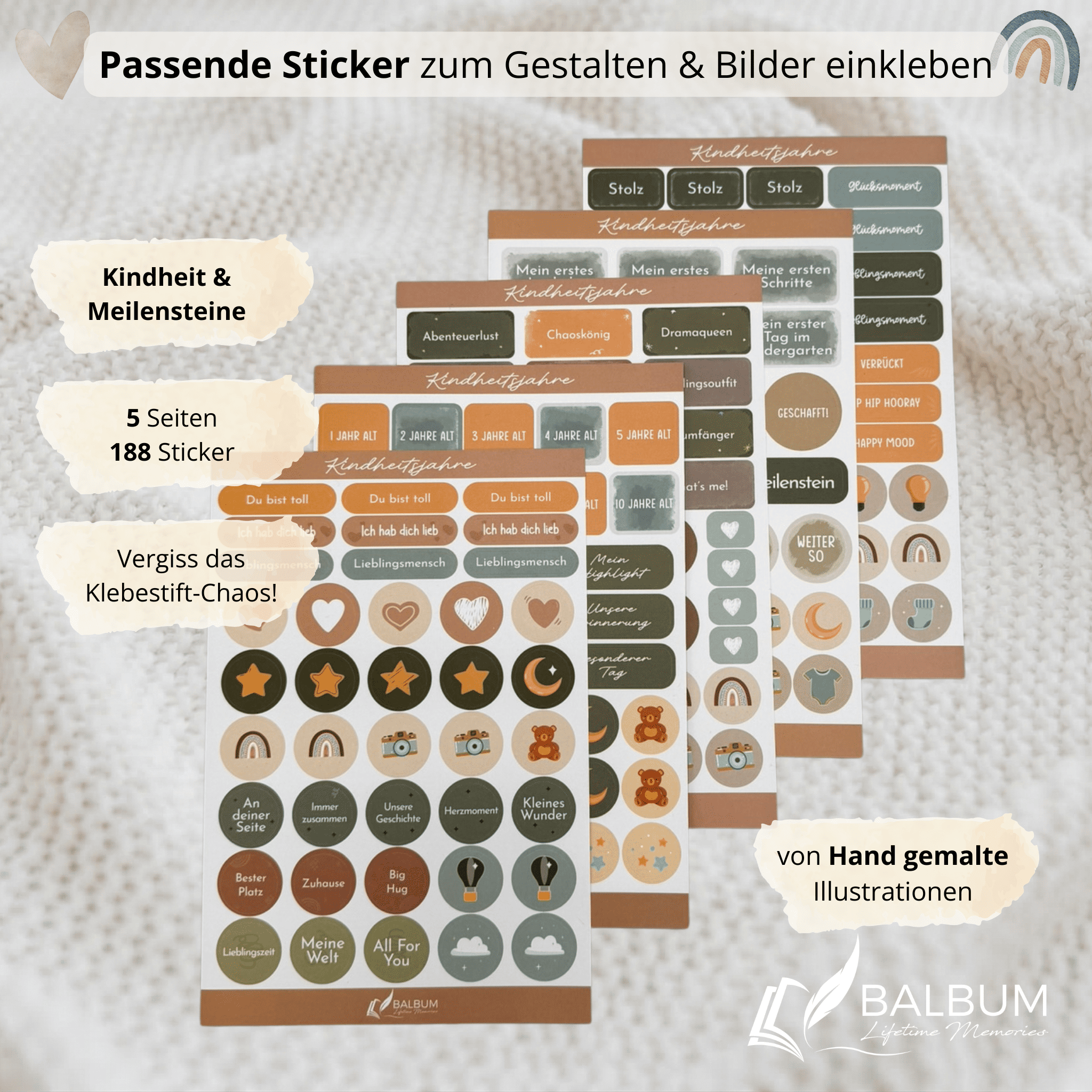 Stickerset – Kindheitsjahre