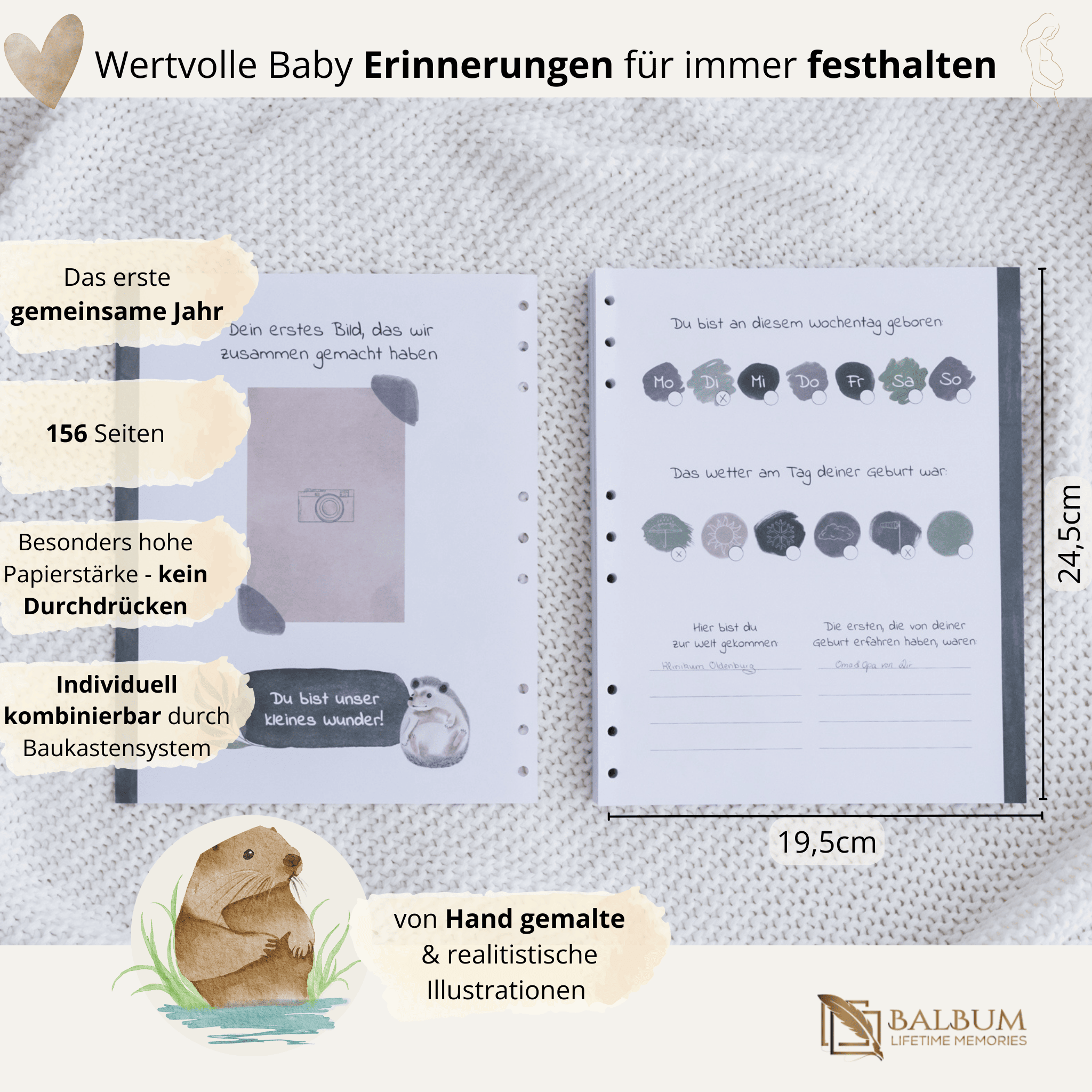 Basis: Unser erstes gemeinsames Jahr mit 156 Seiten (Wald)