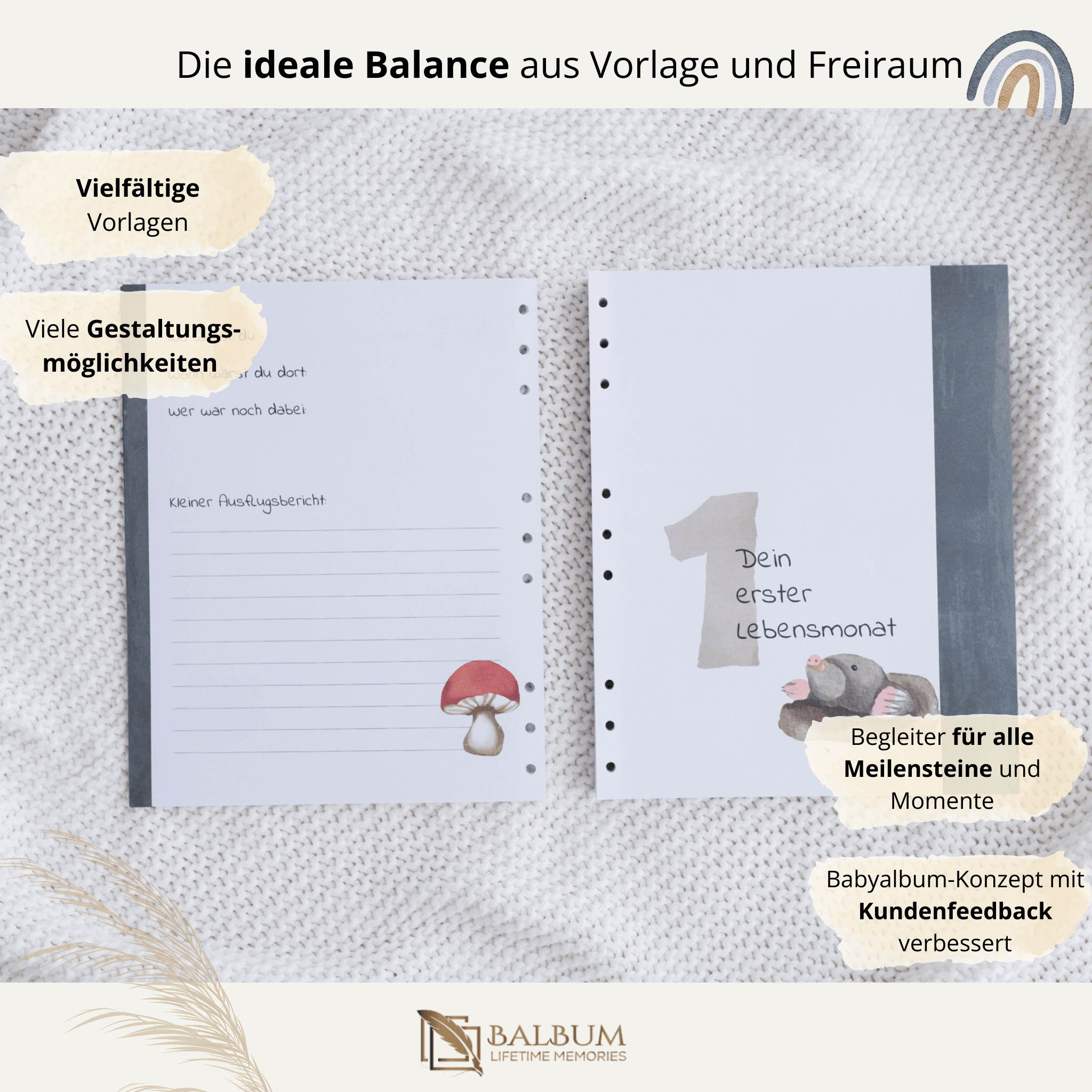 Basis: Unser erstes gemeinsames Jahr mit 156 Seiten (Wald)