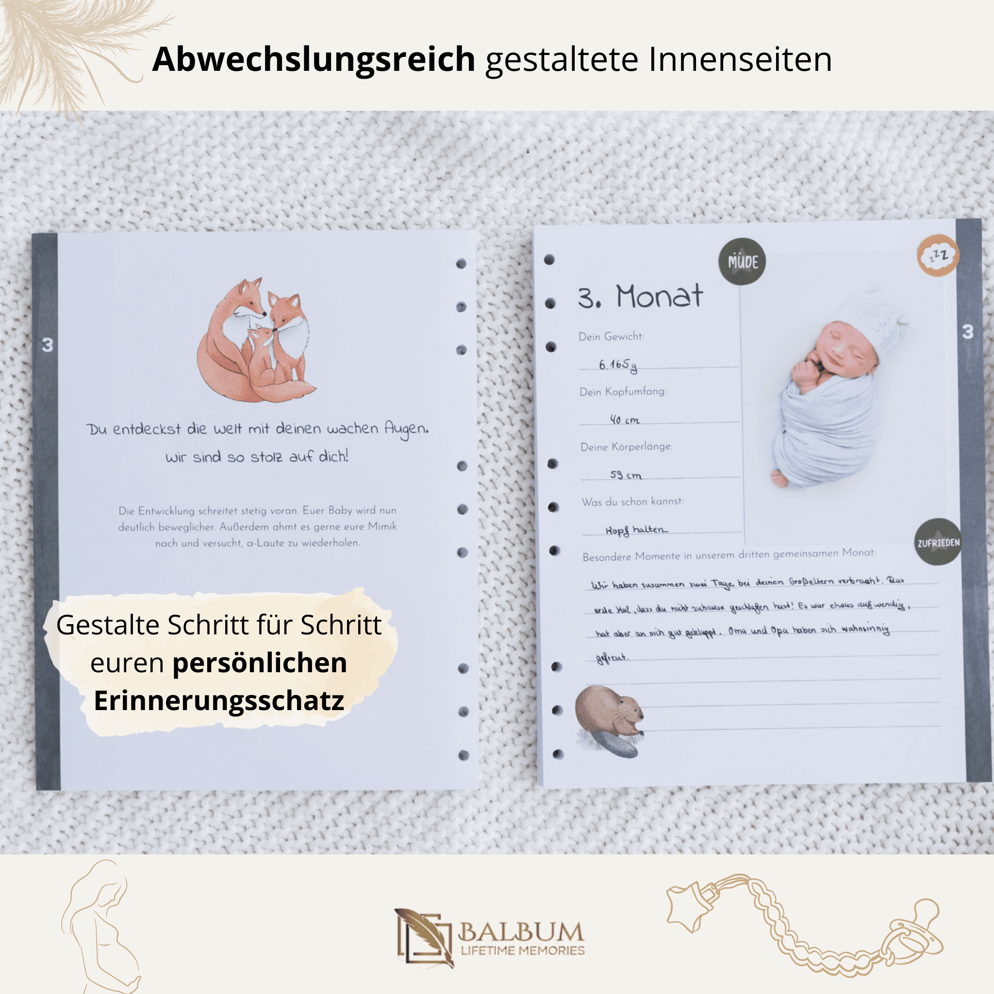 Basis: Unser erstes gemeinsames Jahr mit 156 Seiten (Wald)