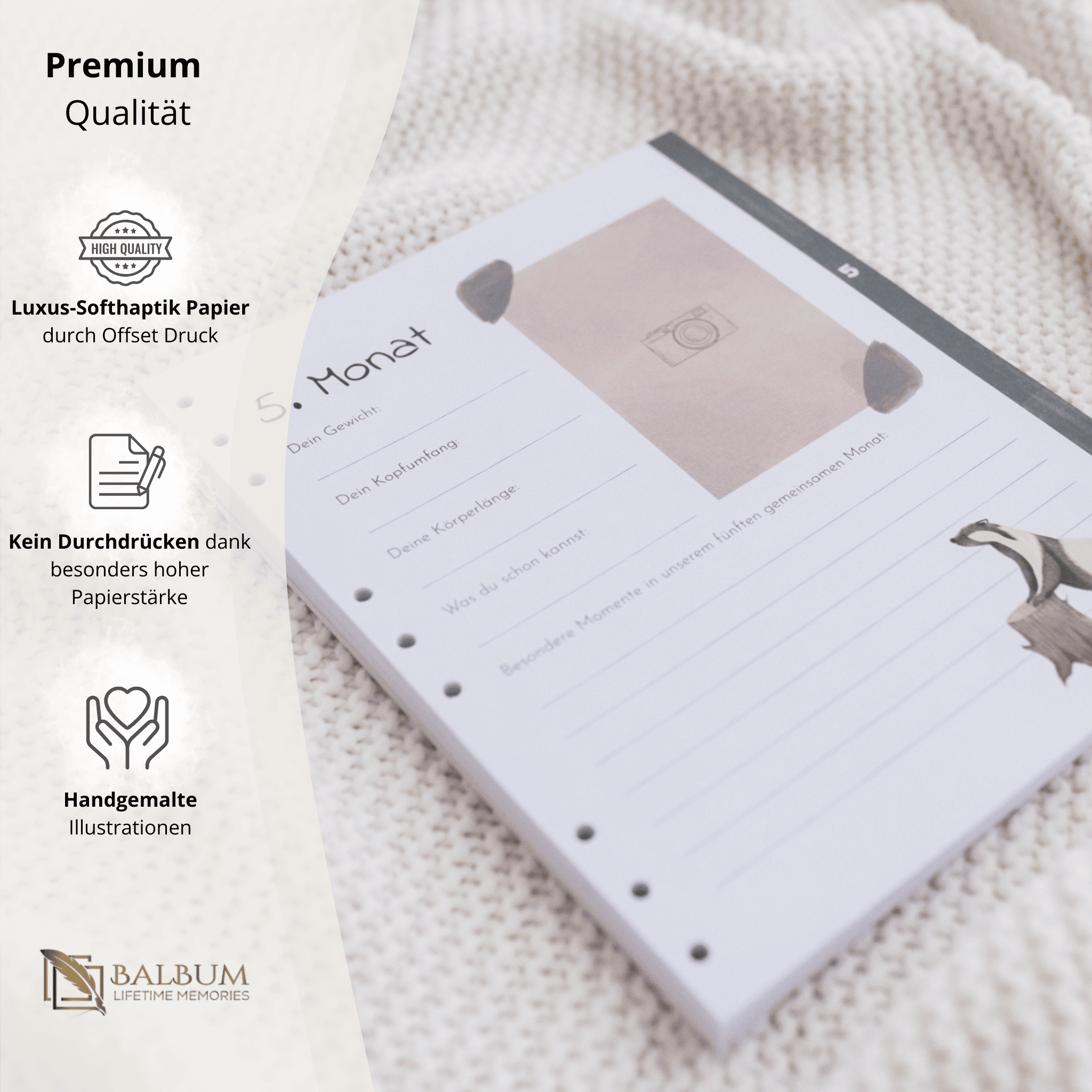 Basis: Unser erstes gemeinsames Jahr mit 156 Seiten (Wald)