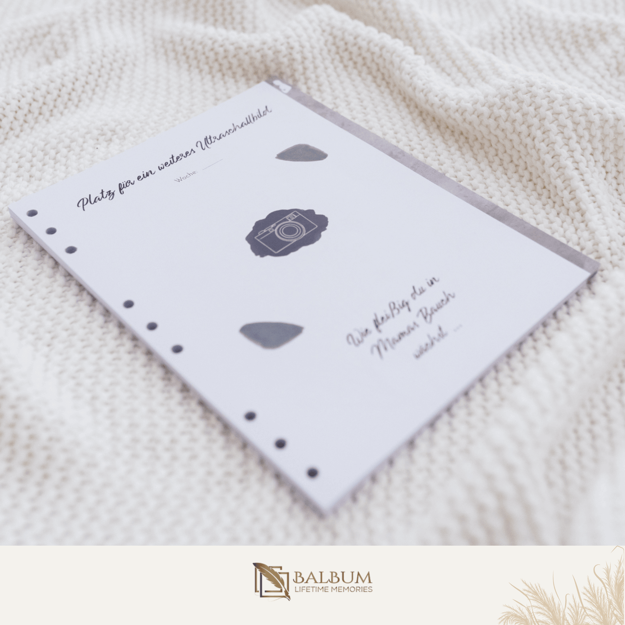 Schwangerschaft mit 82 Seiten (Blumen)