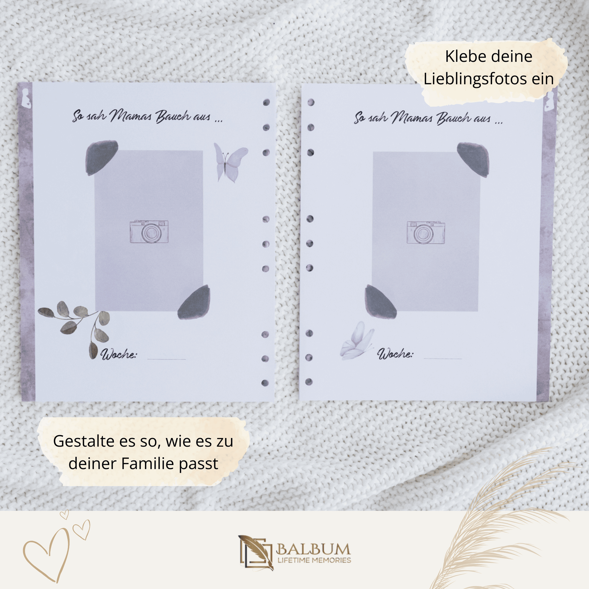 Schwangerschaft mit 82 Seiten (Blumen)