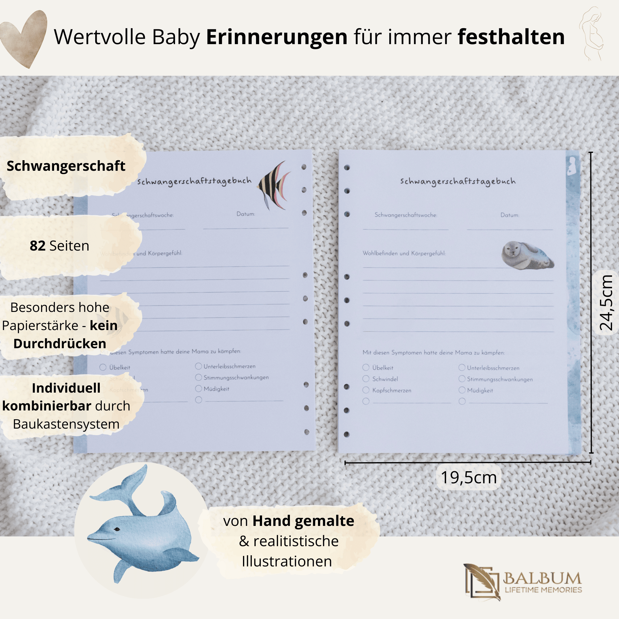 Schwangerschaft mit 82 Seiten (Meer)