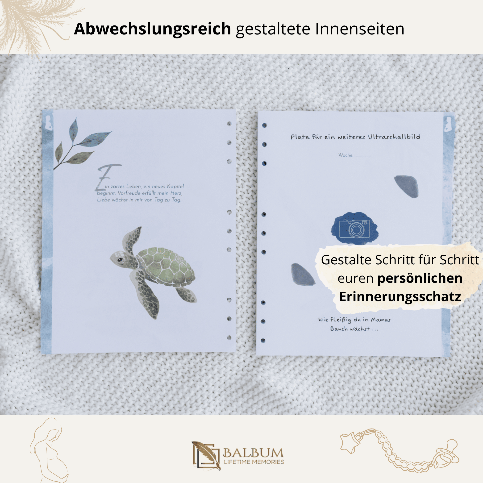 Schwangerschaft mit 82 Seiten (Meer)