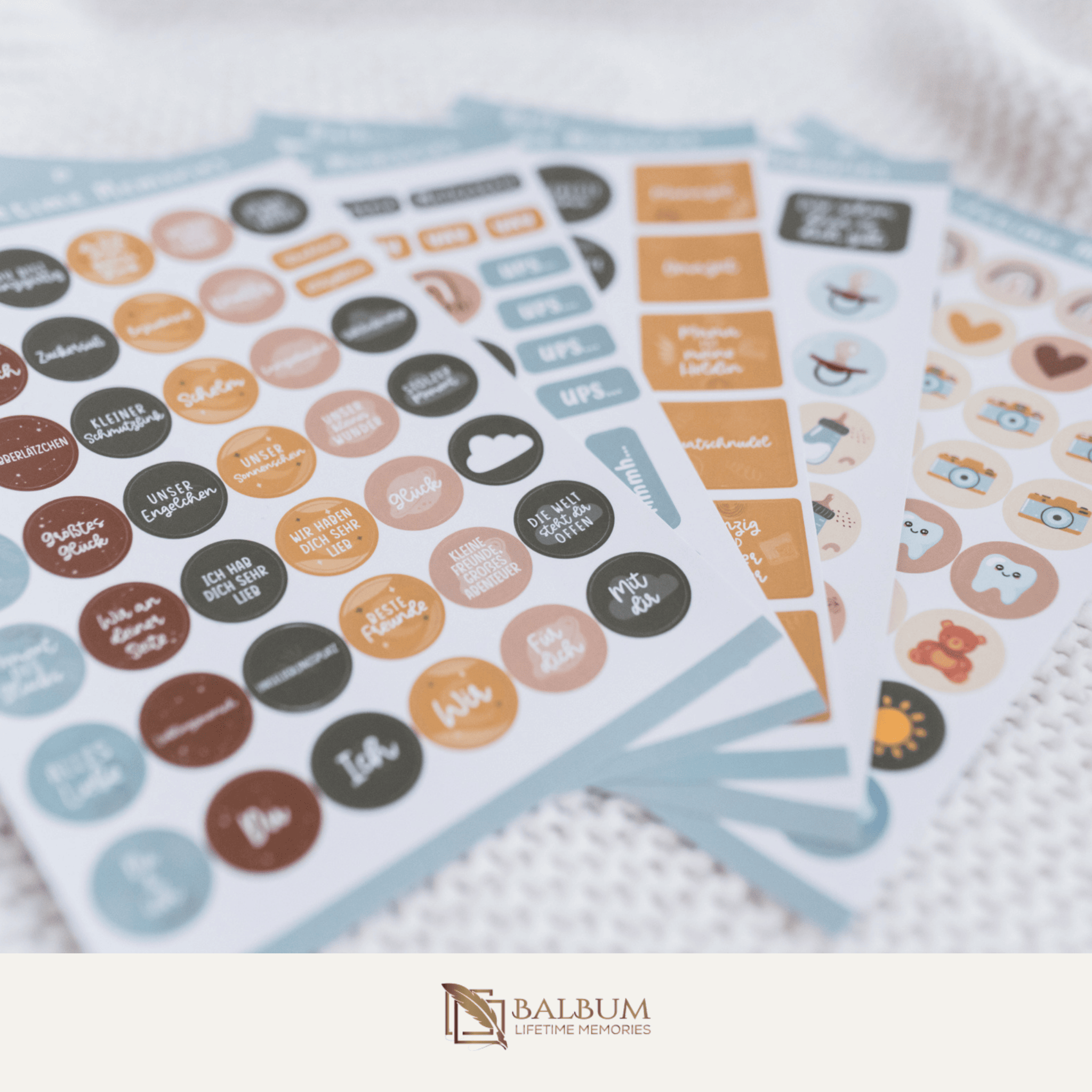 Sticker-Set Babybuch (188 Stück)