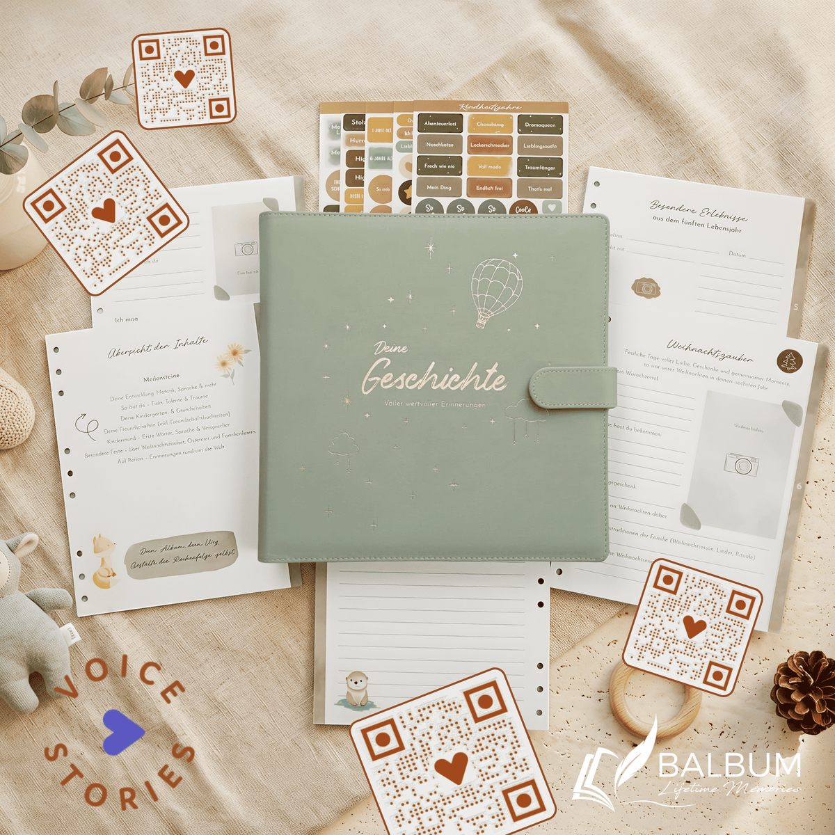 Kindheitsjahre Bundle – Natur | Einband Salbeigrün