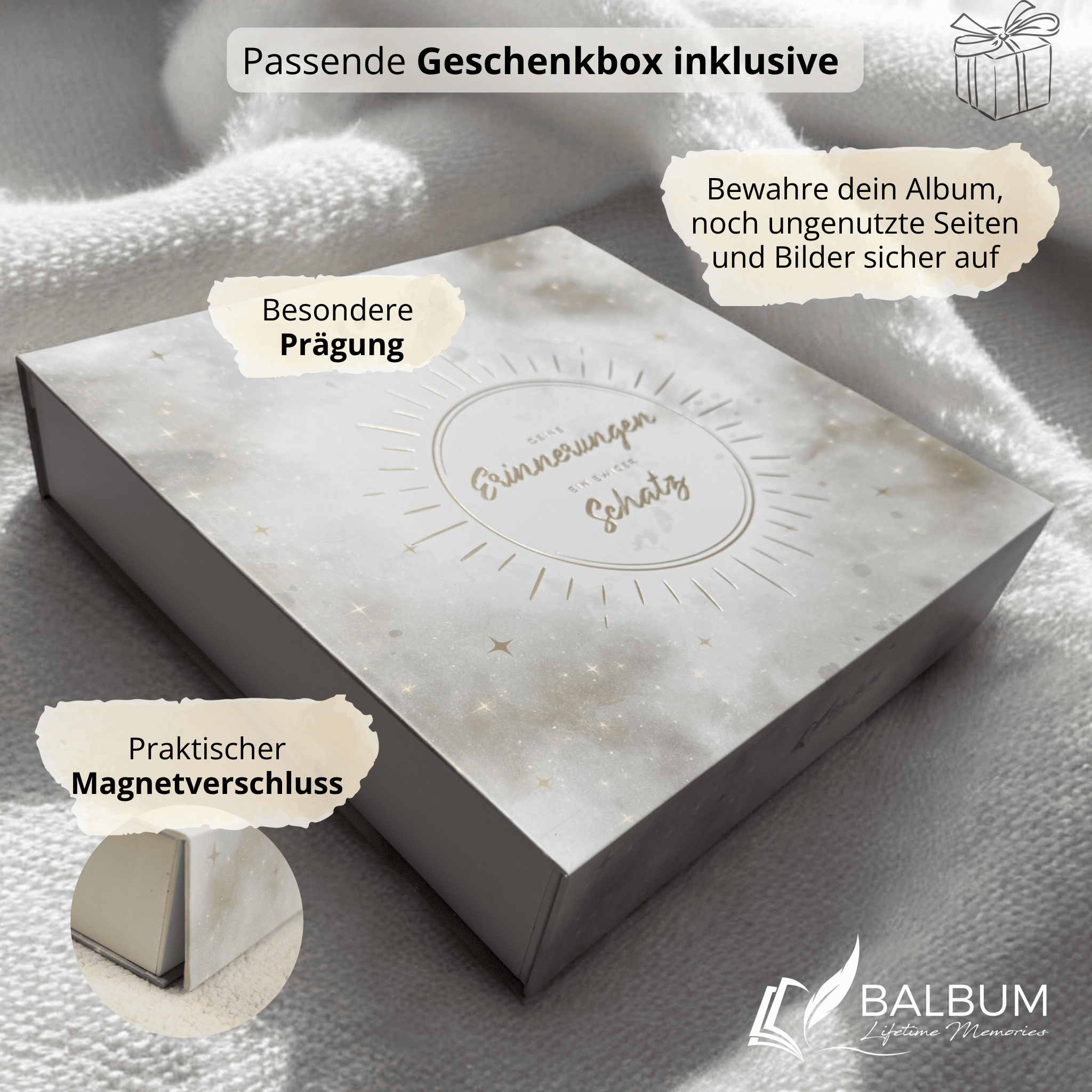 Babyalbum Bundle – Schwangerschaft & erstes Jahr – Natur | Einband Salbeigrün