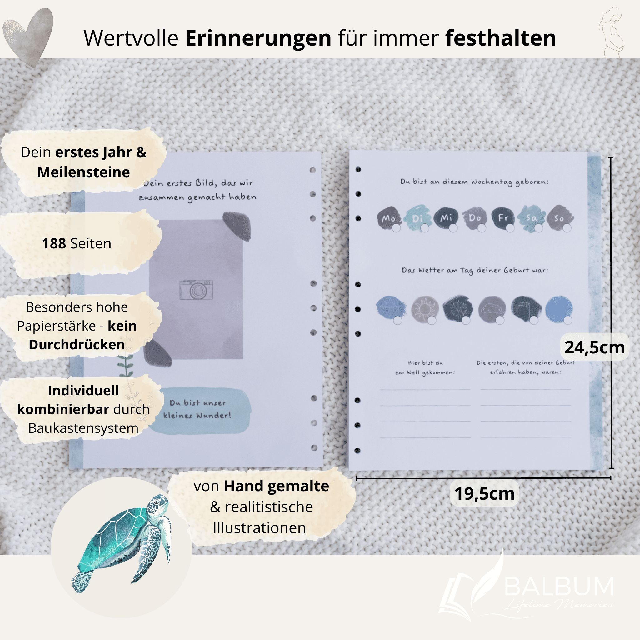 Dein erstes Jahr – Monat für Monat (Meer)