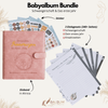Babyalbum Bundle – Schwangerschaft & erstes Jahr – Wald | Einband Altrosa