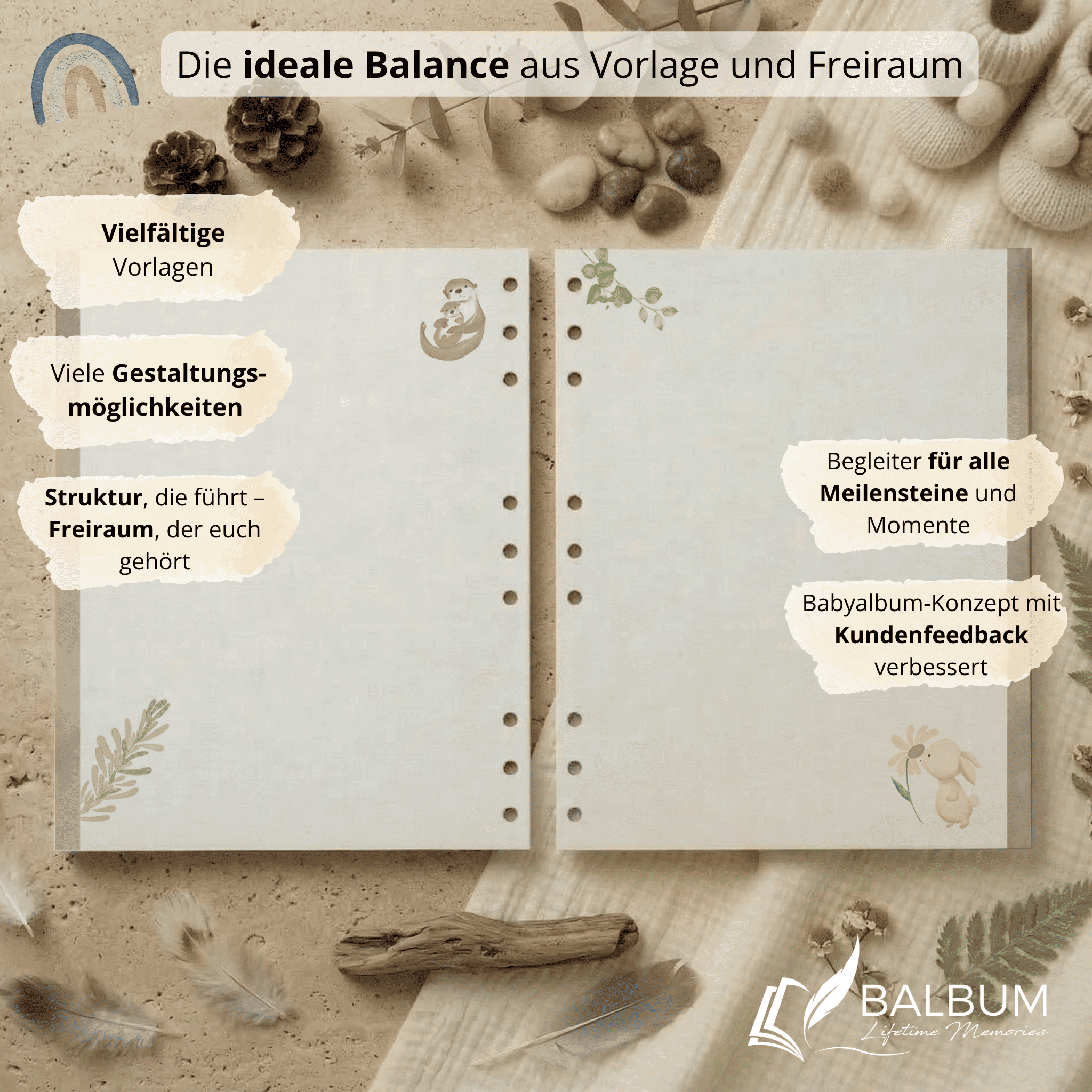 Kreativseiten – Freiraum für Erinnerungen (Natur)