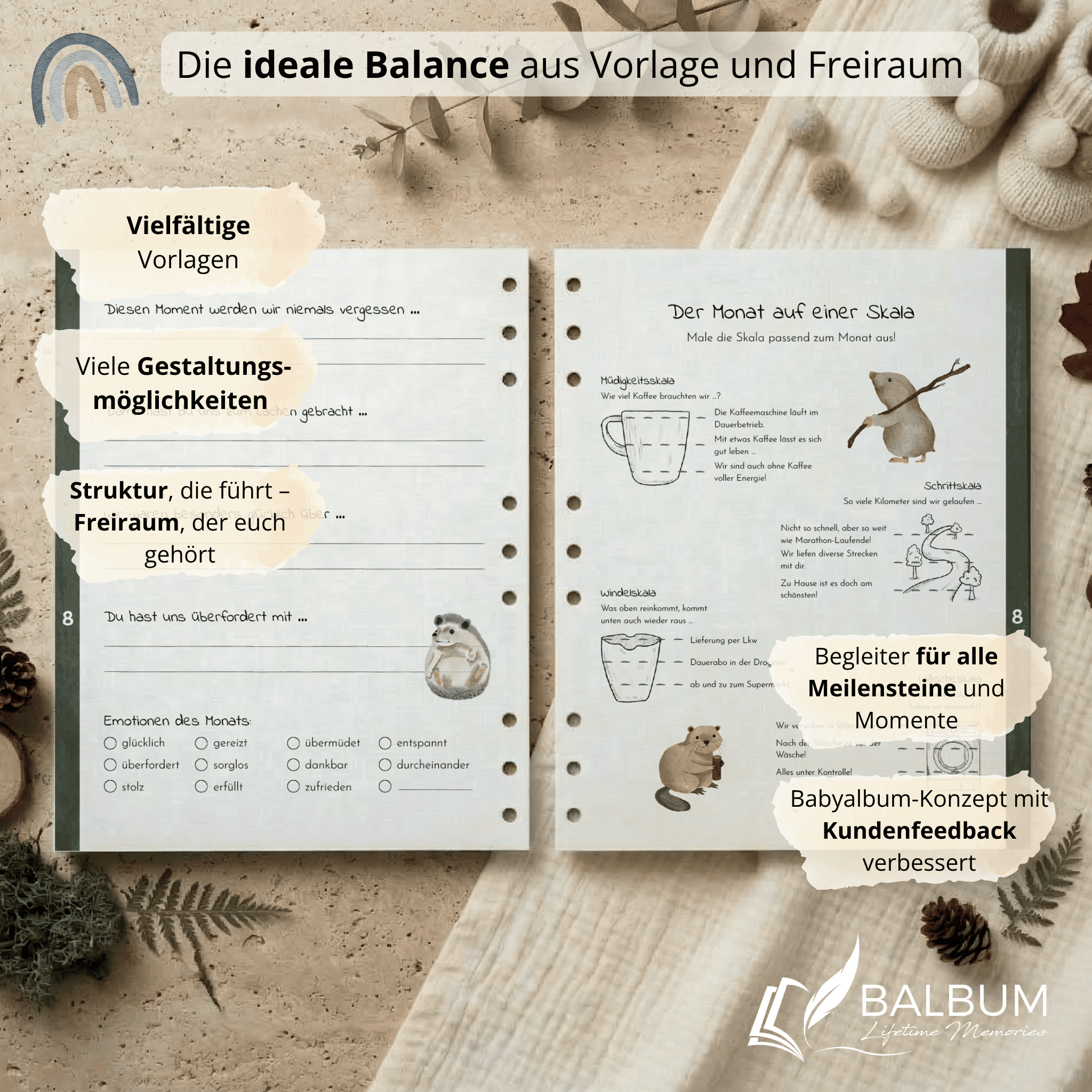 Dein erstes Jahr – Monat für Monat (Wald)