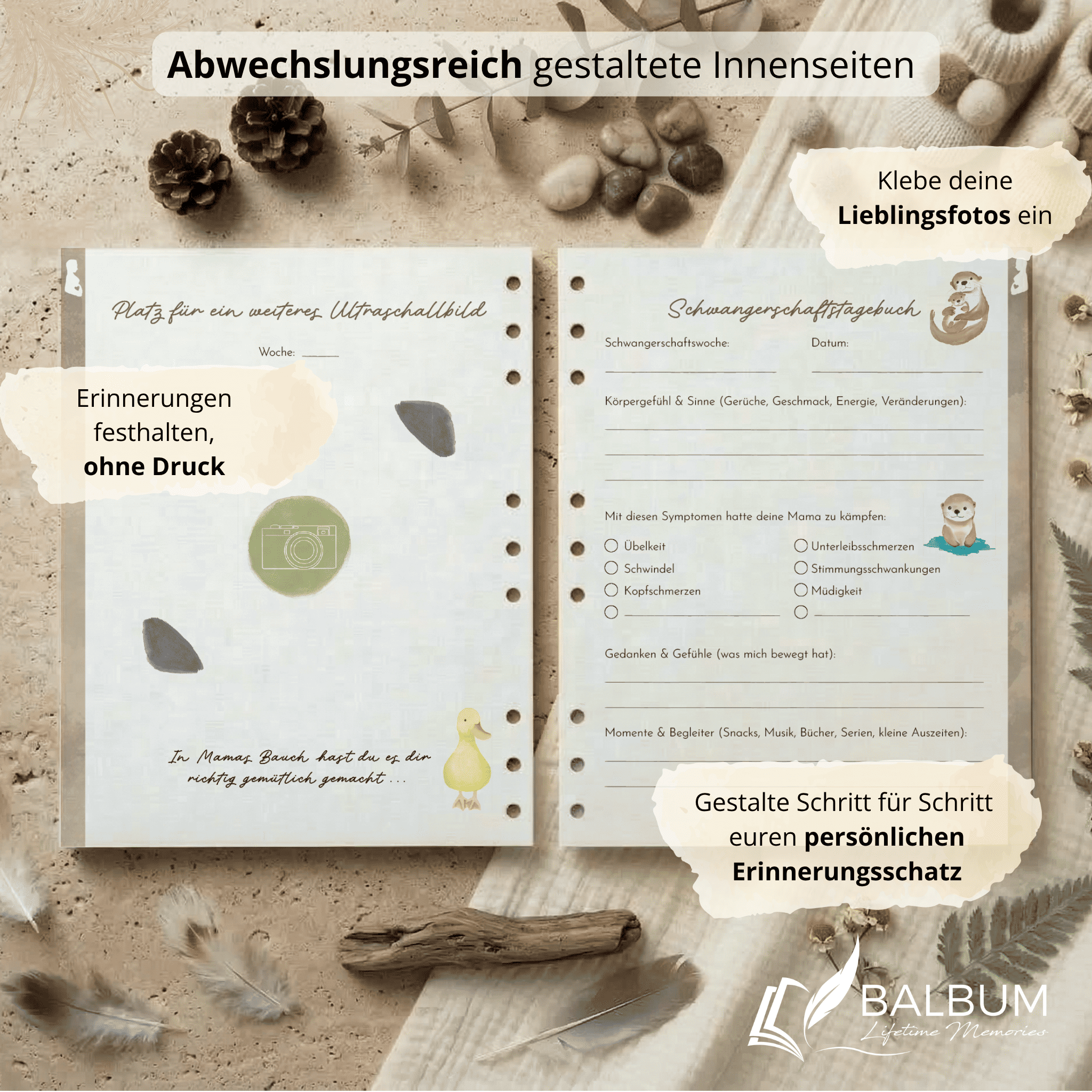 Schwangerschaft - Warten auf dich & Familienglück (Natur)