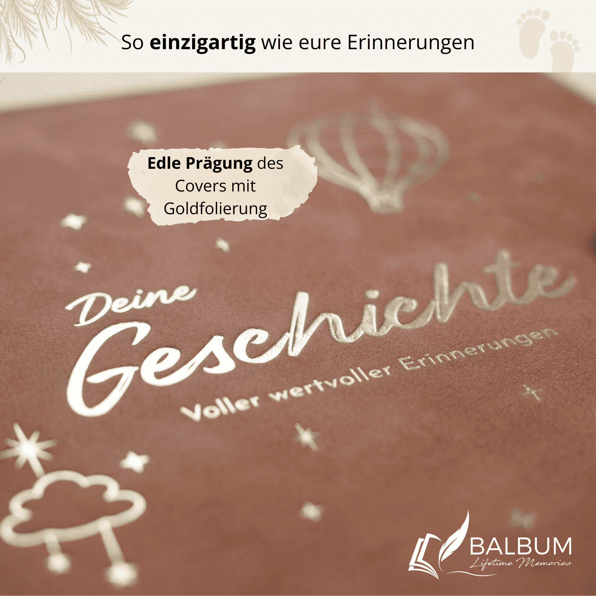 Ringbinder Altrosa – Veganes Softleder inkl. Geschenkbox