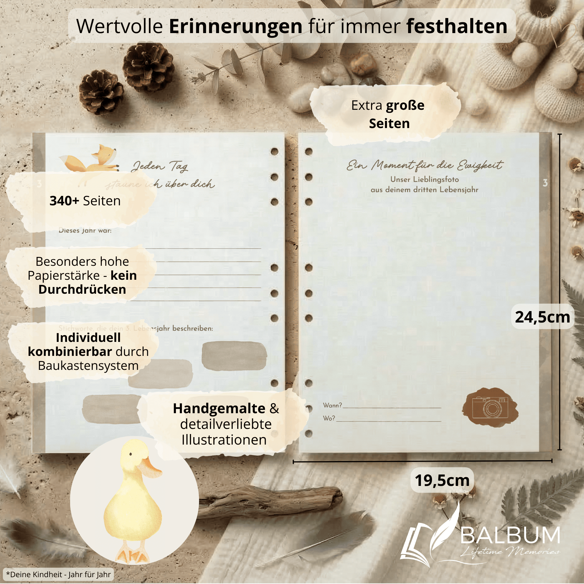 Kindheitsjahre Bundle – Natur | Einband Beige