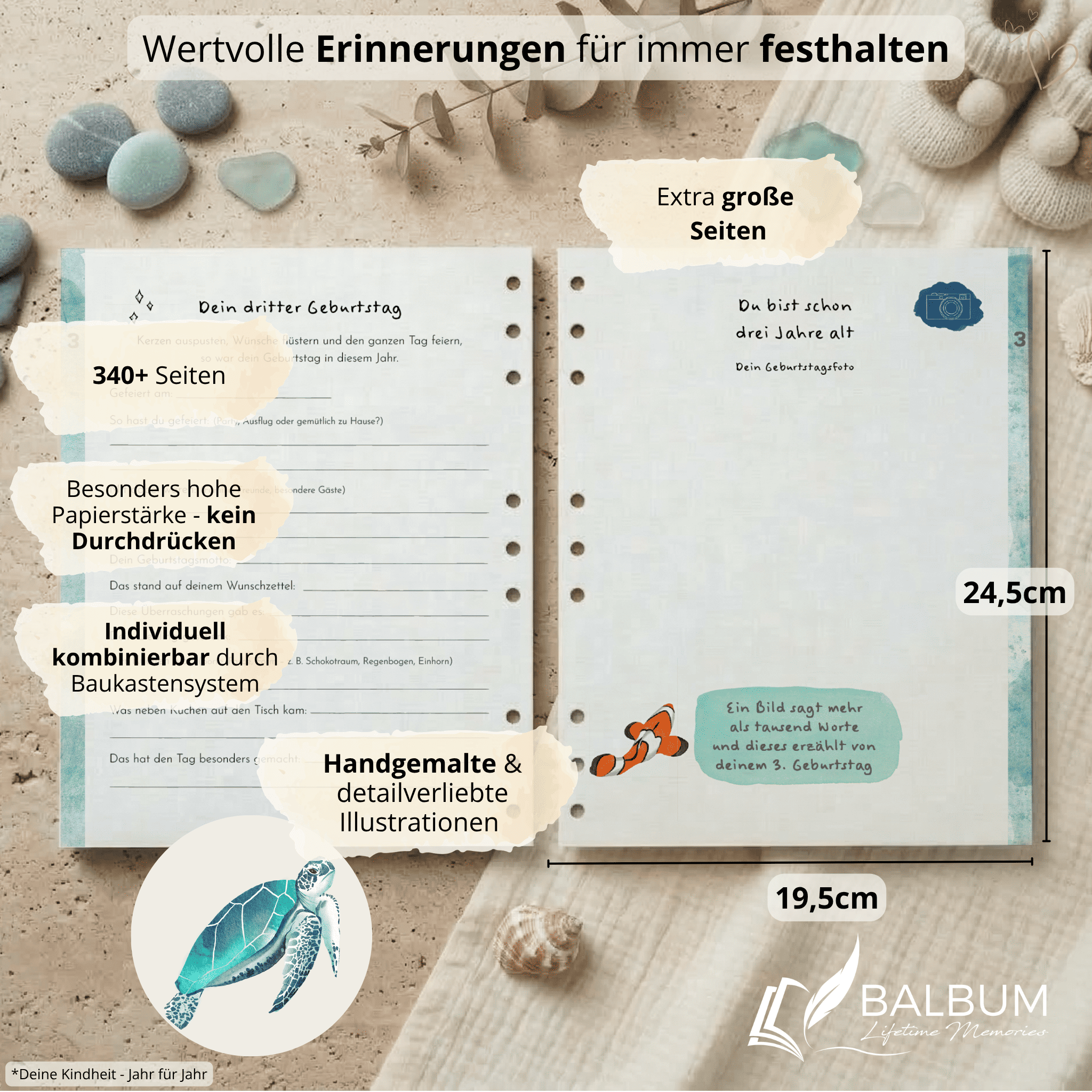 Kindheitsjahre Bundle – Meer | Einband Hellblau