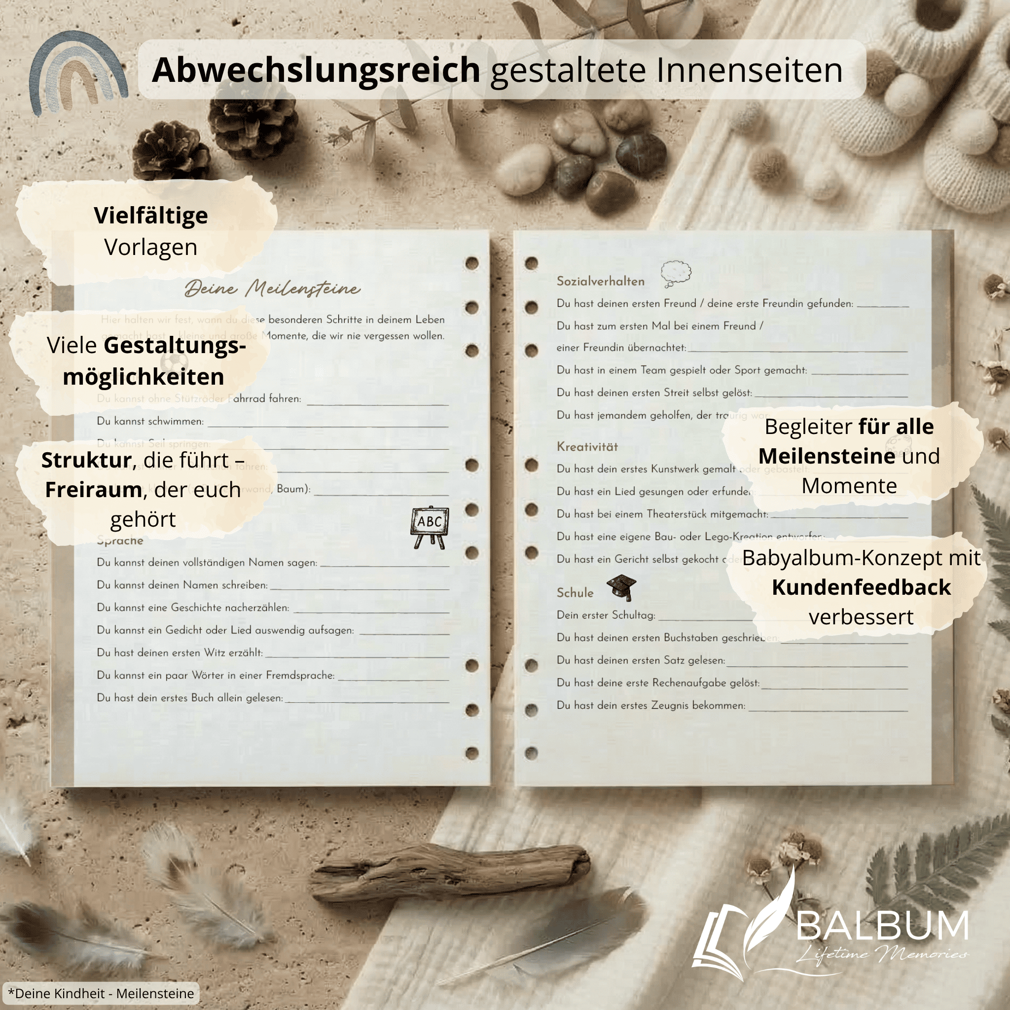 Kindheitsjahre Bundle – Natur | Einband Salbeigrün
