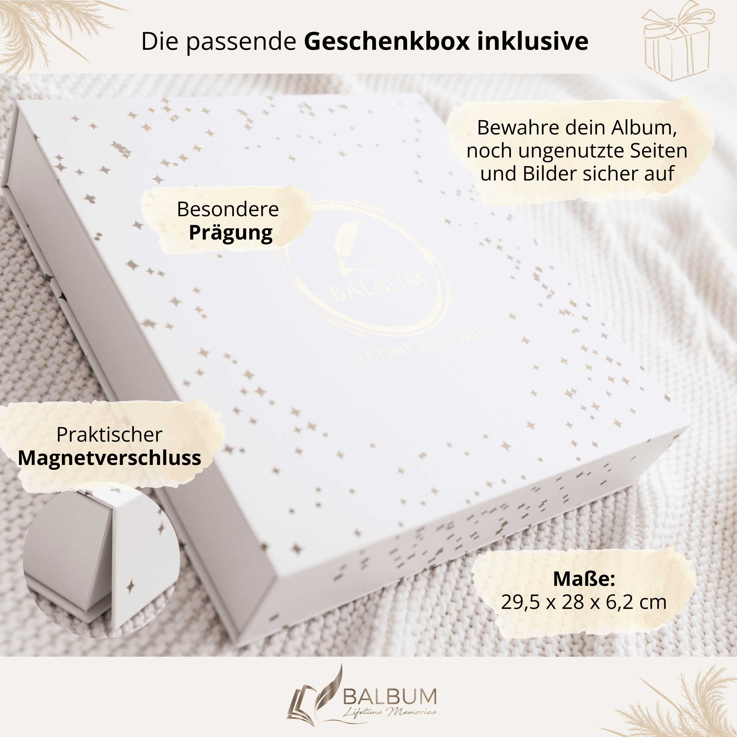 Babyalbum Bundle – Schwangerschaft & erstes Jahr – Wald | Einband Altrosa