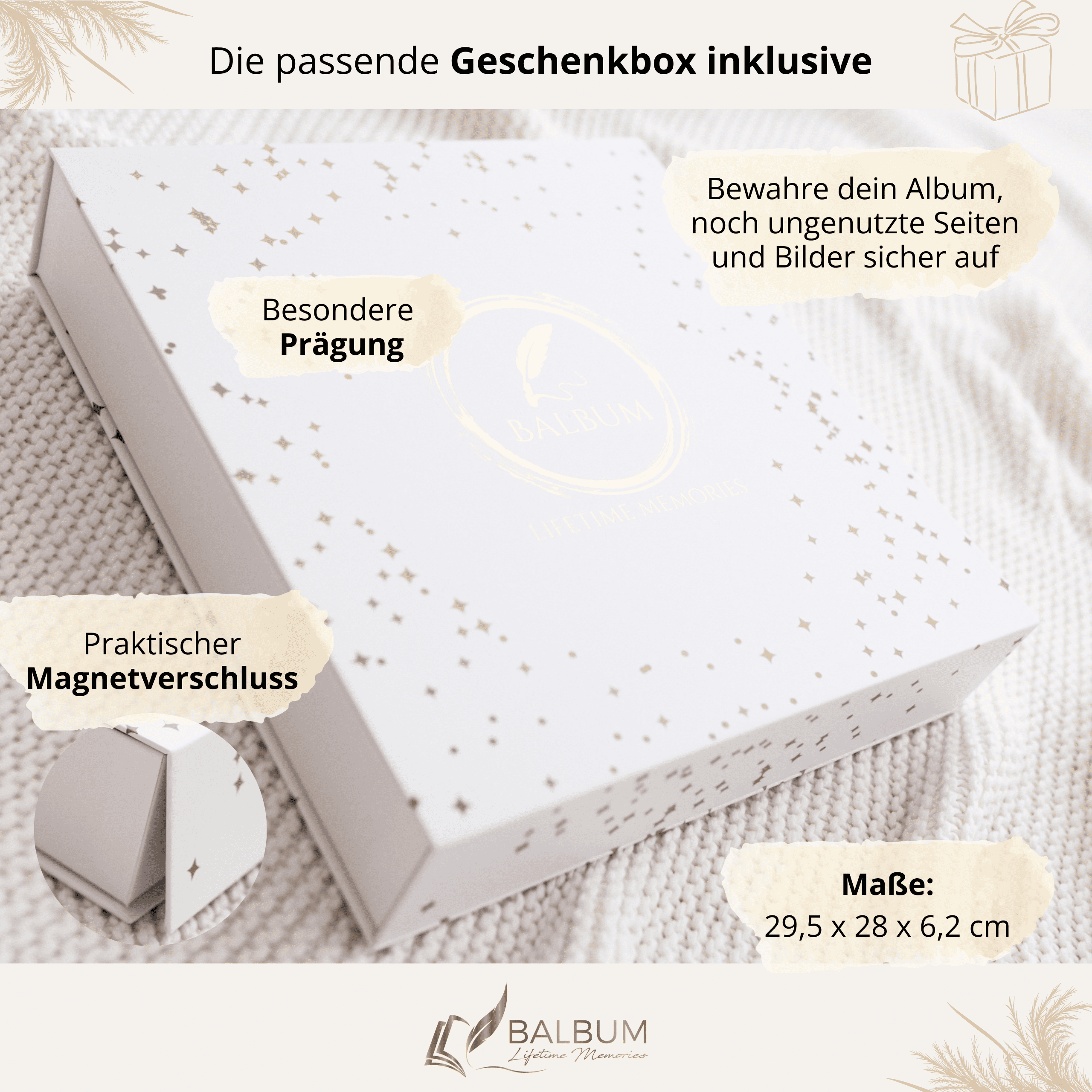 Babyalbum Bundle – Schwangerschaft & erstes Jahr – Meer | Einband Hellblau