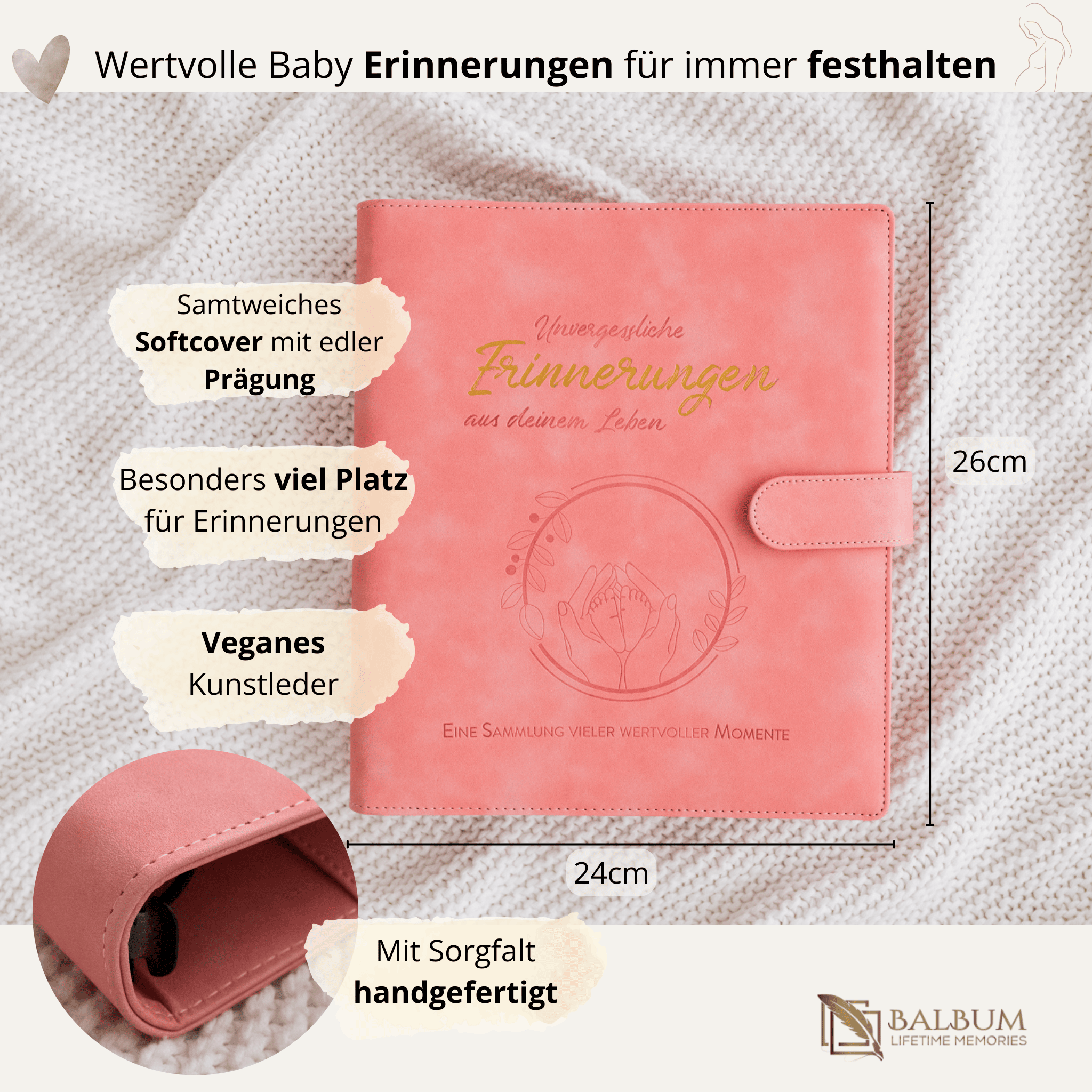 Ringbinder (Koralle) inkl. Geschenkbox