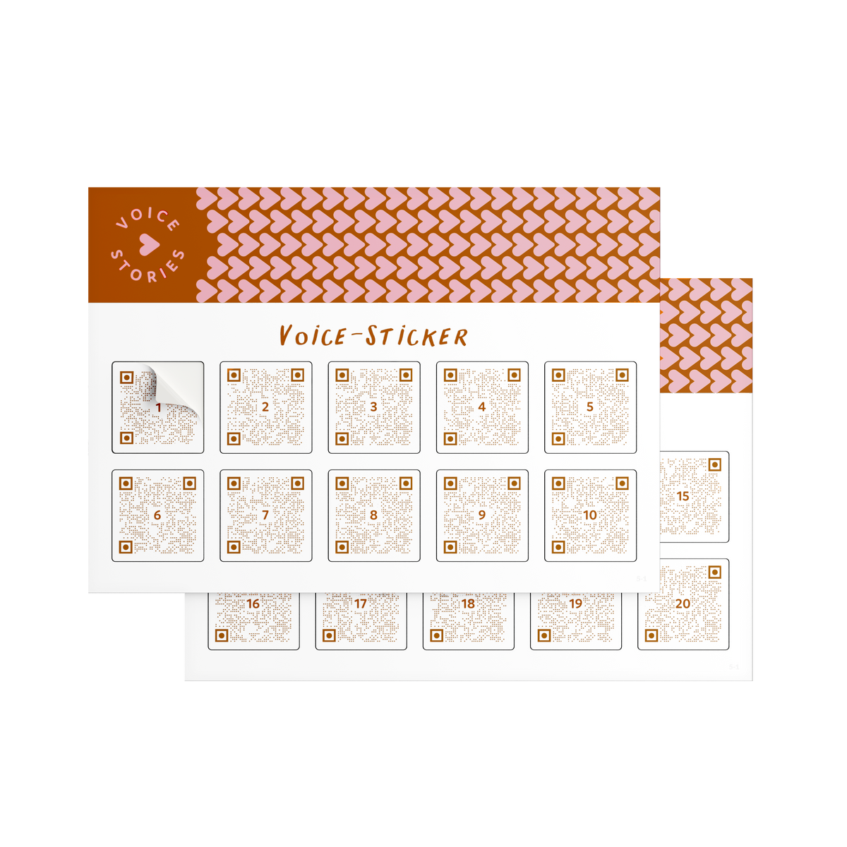 Voicestories Basic-Set – 20 Audio-Sticker für dein Balbum