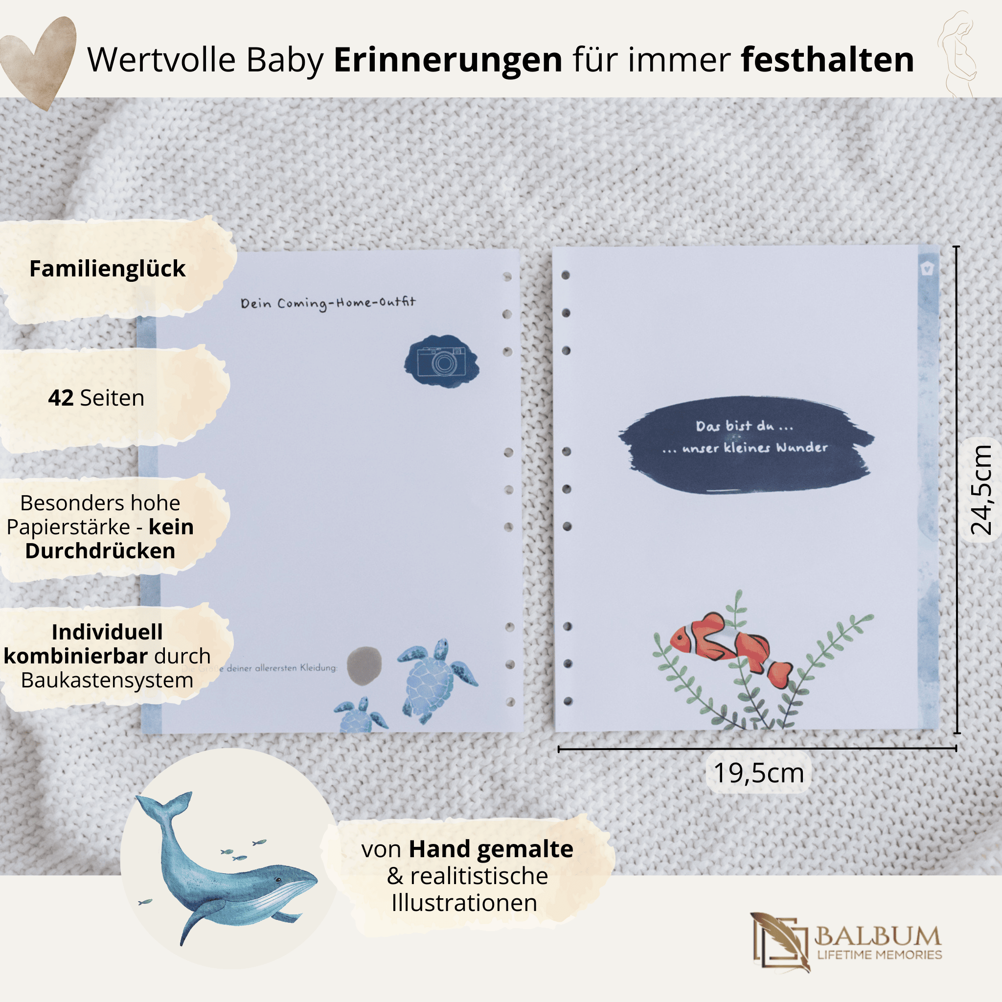 Familienglück mit 42 Seiten (Meer)
