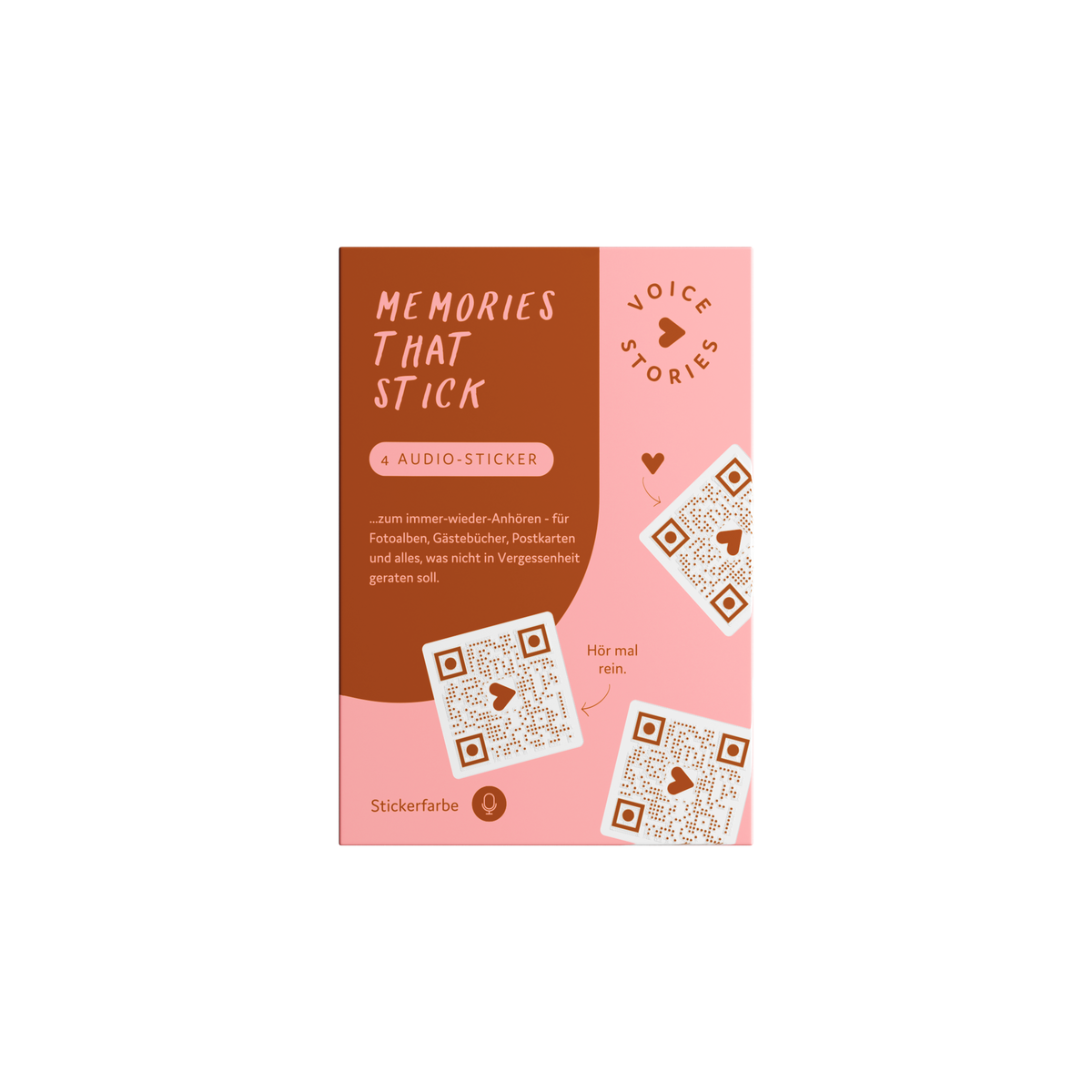 Voicestories Mini-Set – 4 Audio-Sticker für dein Balbum